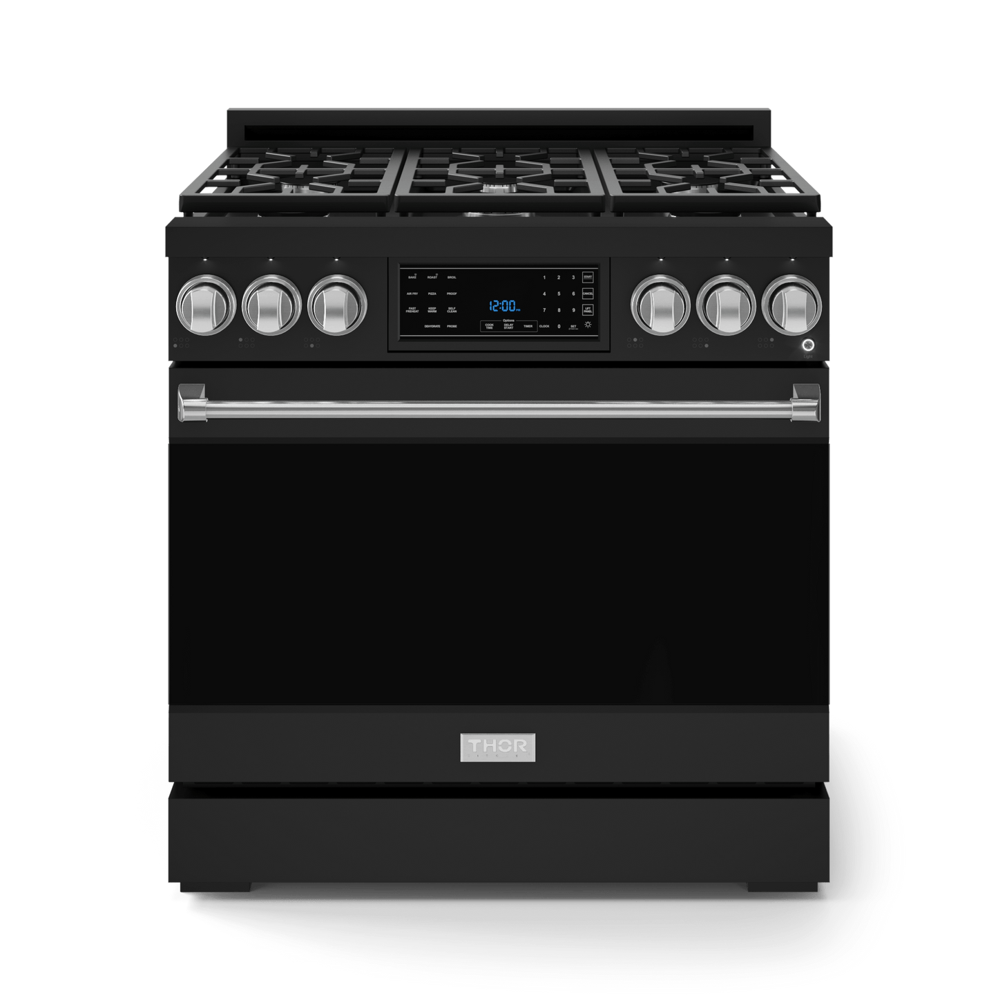 THOR KITCHEN RSG36BSS 36 Inch Professional Gas Range With Tilt Panel Touch Control In STA...