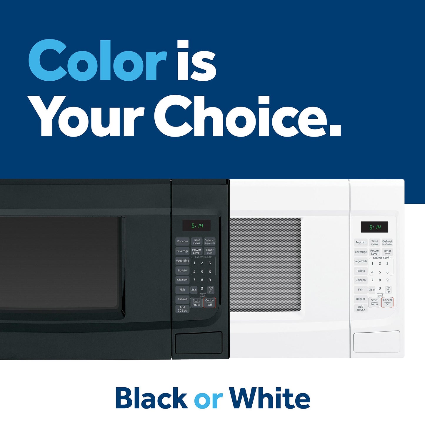 GE APPLIANCES GCST14S1WBB Ge 1.4 Cu. Ft. Countertop Microwave Oven