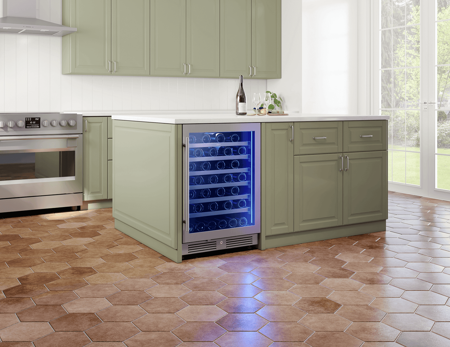 ZEPHYR PRW24C01CG Zephyr 24"" Single Zone Wine Cooler
