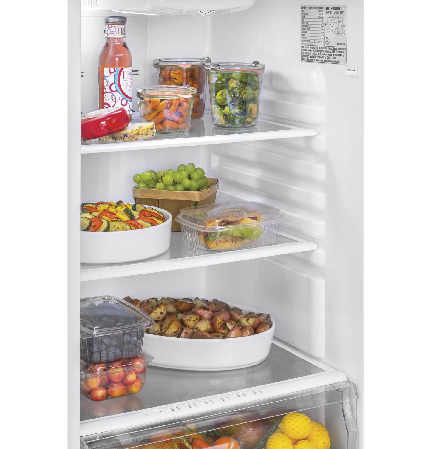 HAIER HA10TG21SS Haier 9.8 Cu. Ft. Top Mount Refrigerator - Stainless