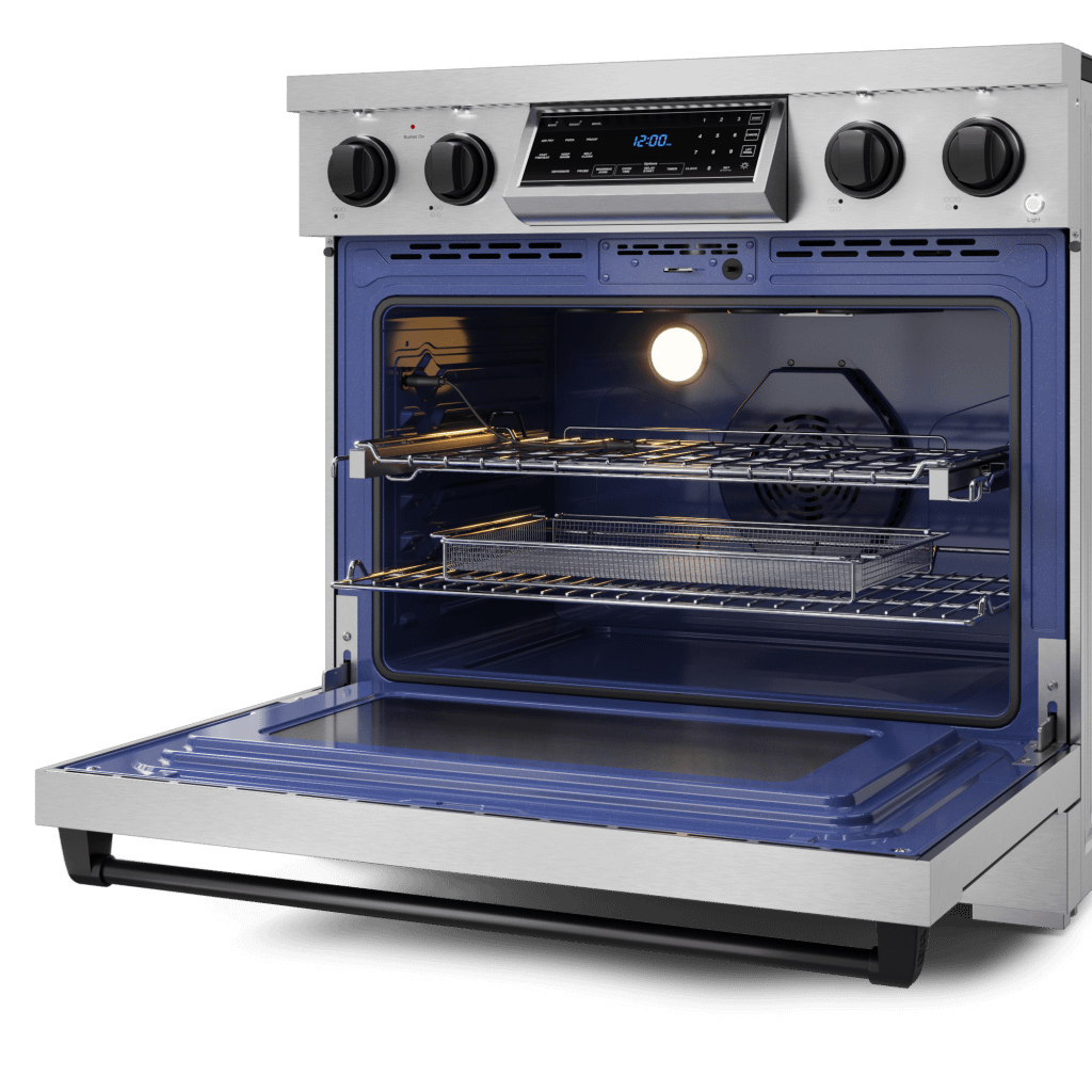 THOR KITCHEN RSE36BLK 36 Inch Professional Electric Range With Tilt Panel Touch Control I...