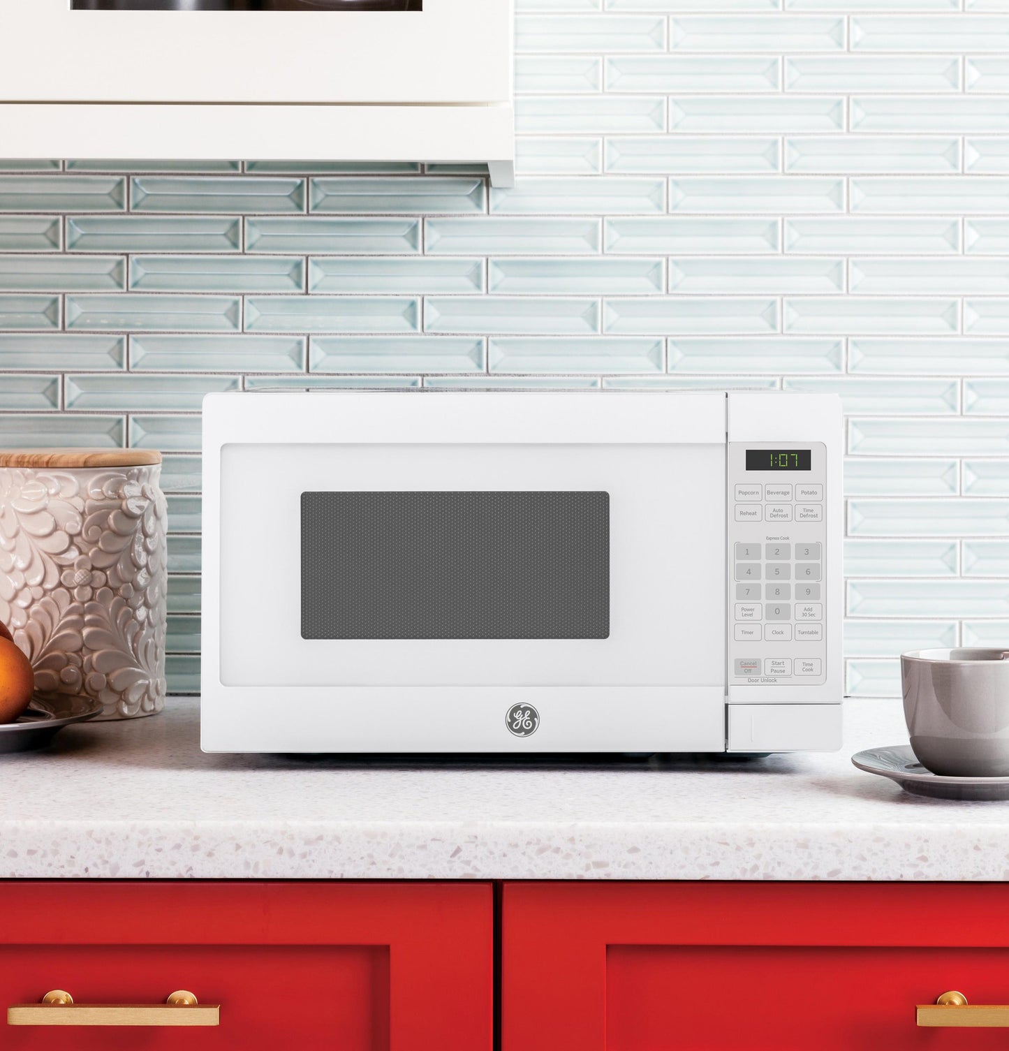 GE APPLIANCES GCST07N1WWW Ge 0.7 Cu. Ft. Capacity Countertop Microwave Oven