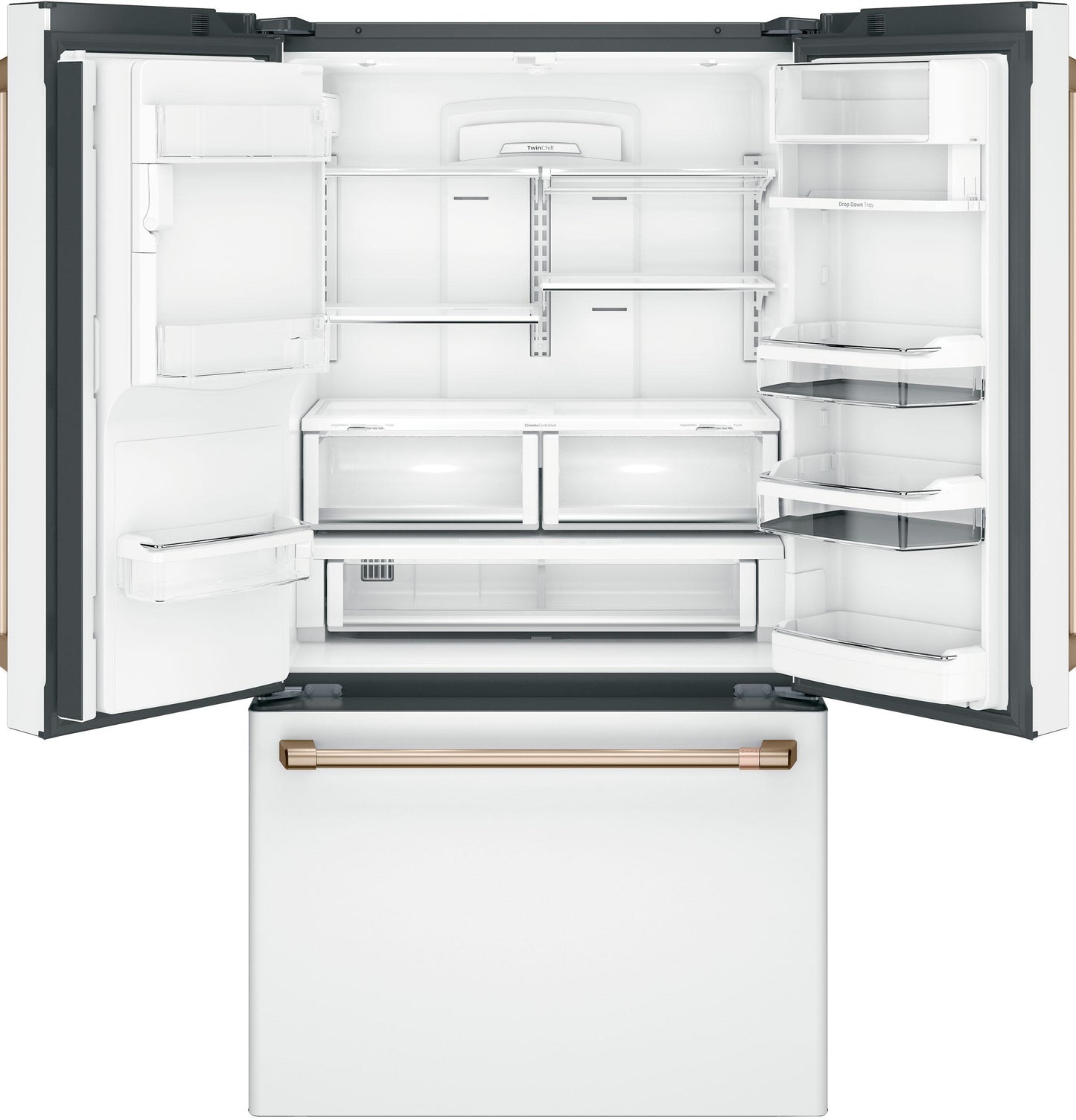 CAFE CYE22TP4MW2 Cafe Energy Star 22.2 Cu. Ft. Counter-depth French-door RE...