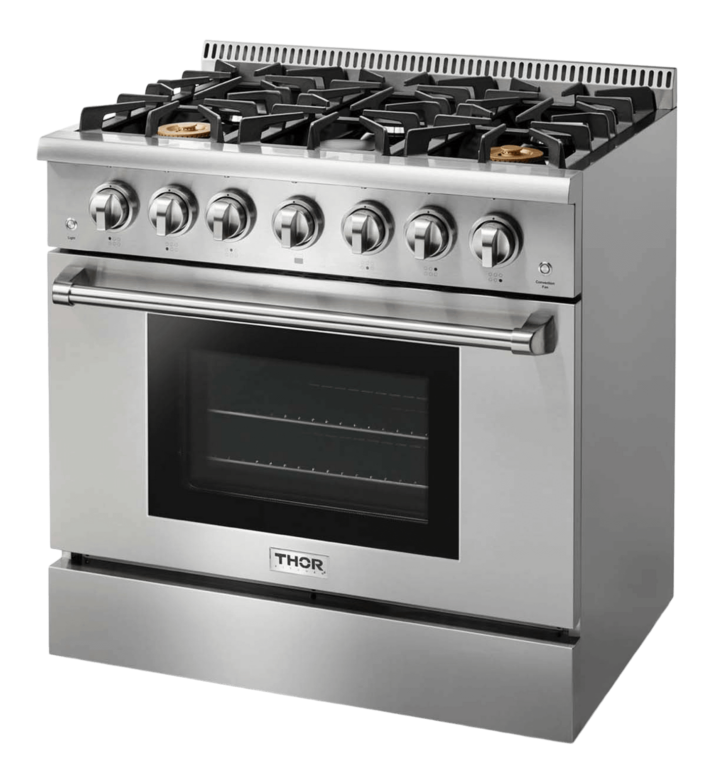THOR KITCHEN HRG3618ULP 36 Inch Professional Gas Range In Stainless Steel - Liquid Propane