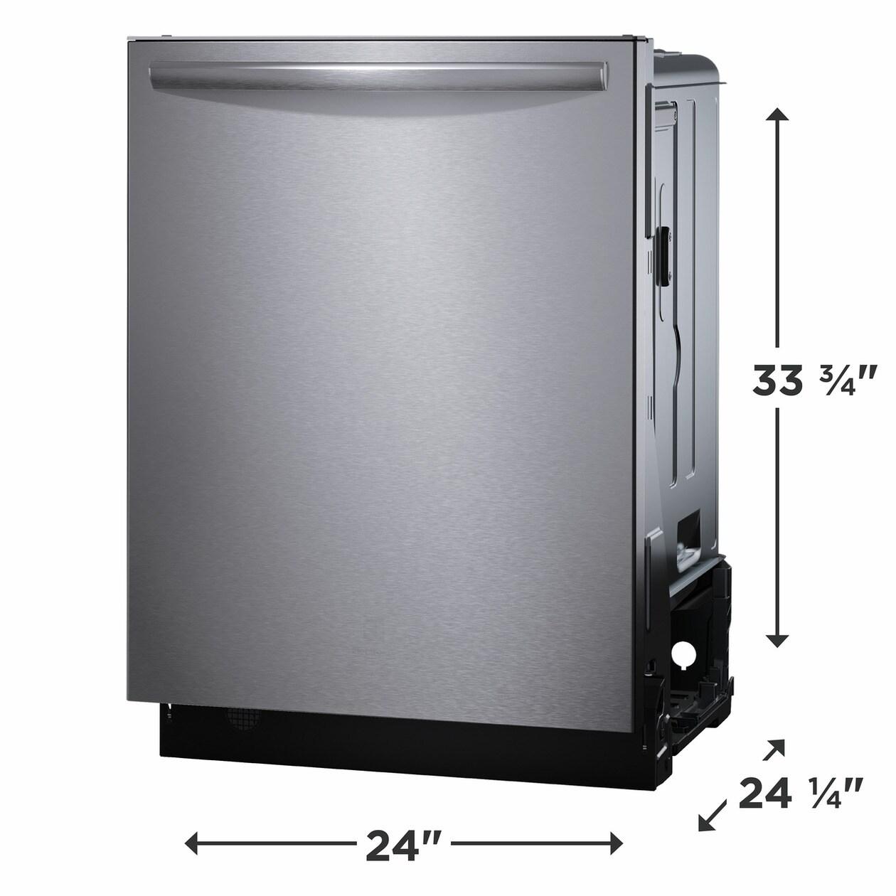 FRIGIDAIRE GDSH4715AF Frigidaire Gallery 24"" Stainless Steel Tub Built-in Dishwasher WITH...