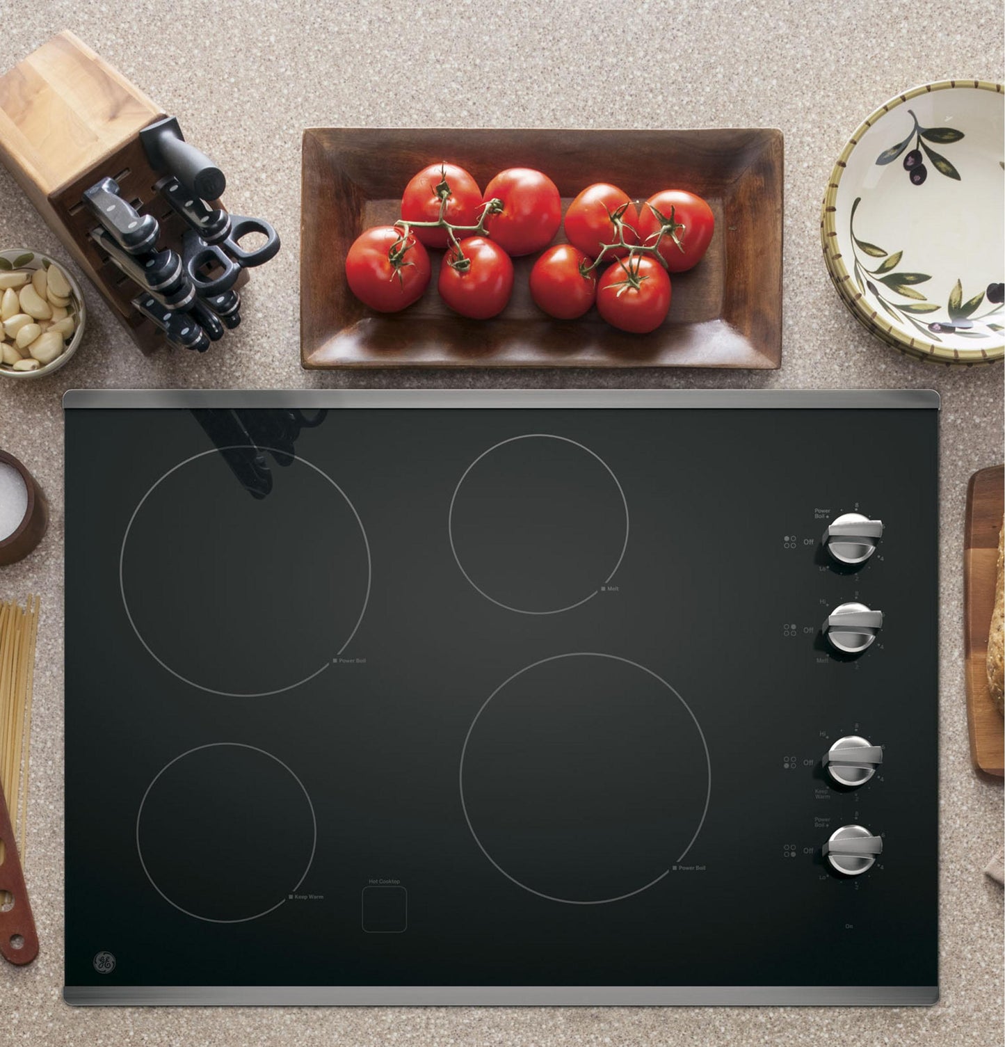 GE APPLIANCES JP3030SWSS Ge 30"" Built-in Knob Control Electric Cooktop