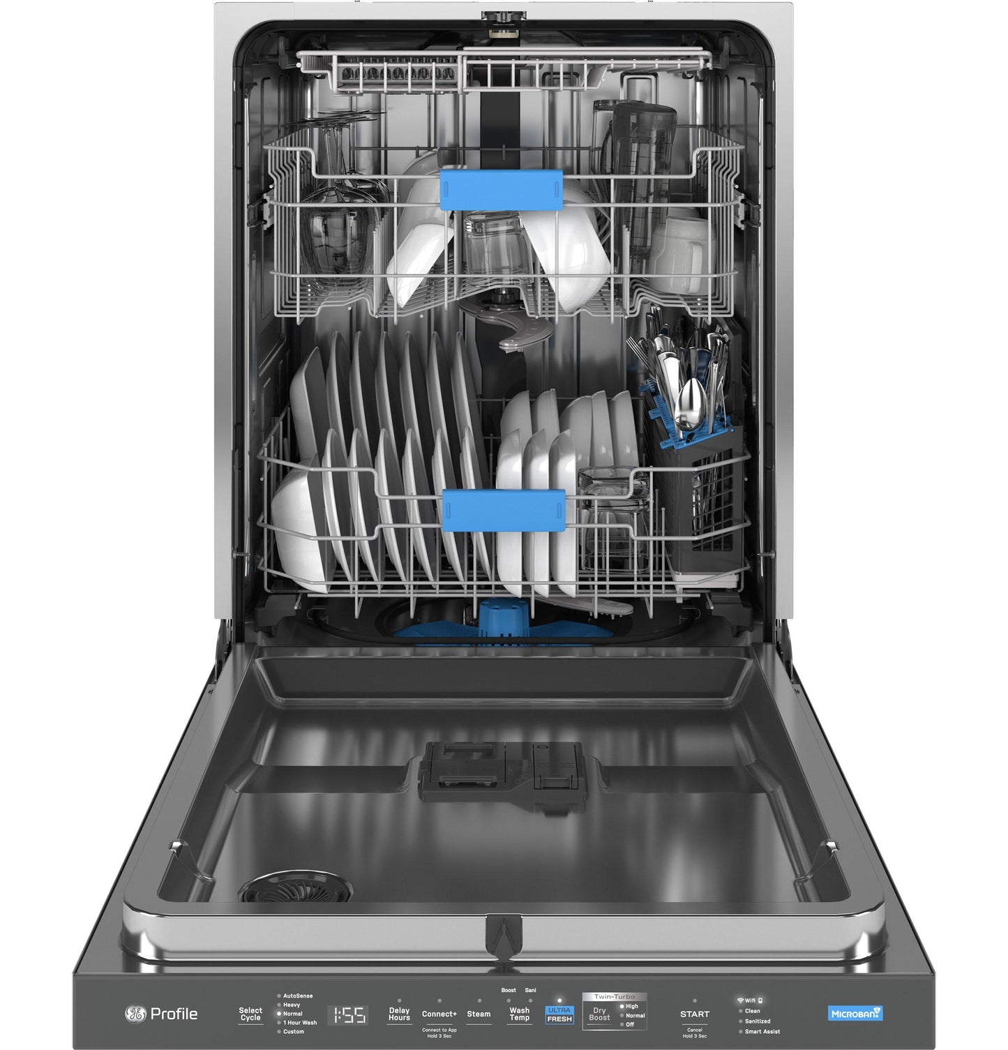GE APPLIANCES PDT755SYVFS GE Profile Energy Star Smart Ultrafresh System Dishwasher With ...