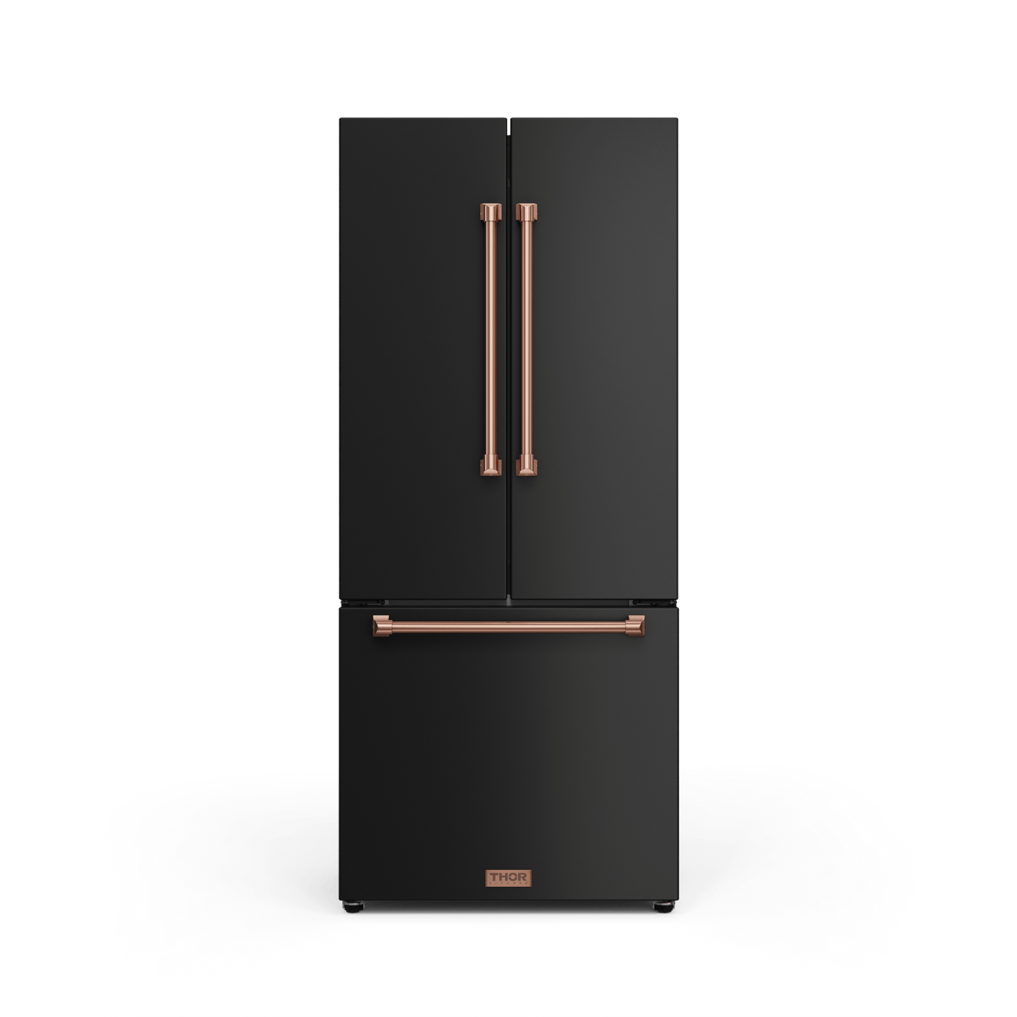THOR KITCHEN RF3017FFD00RSG 30 Inch 17.7 Cu Ft French Door Counter Depth Refrigerator With Ice ...