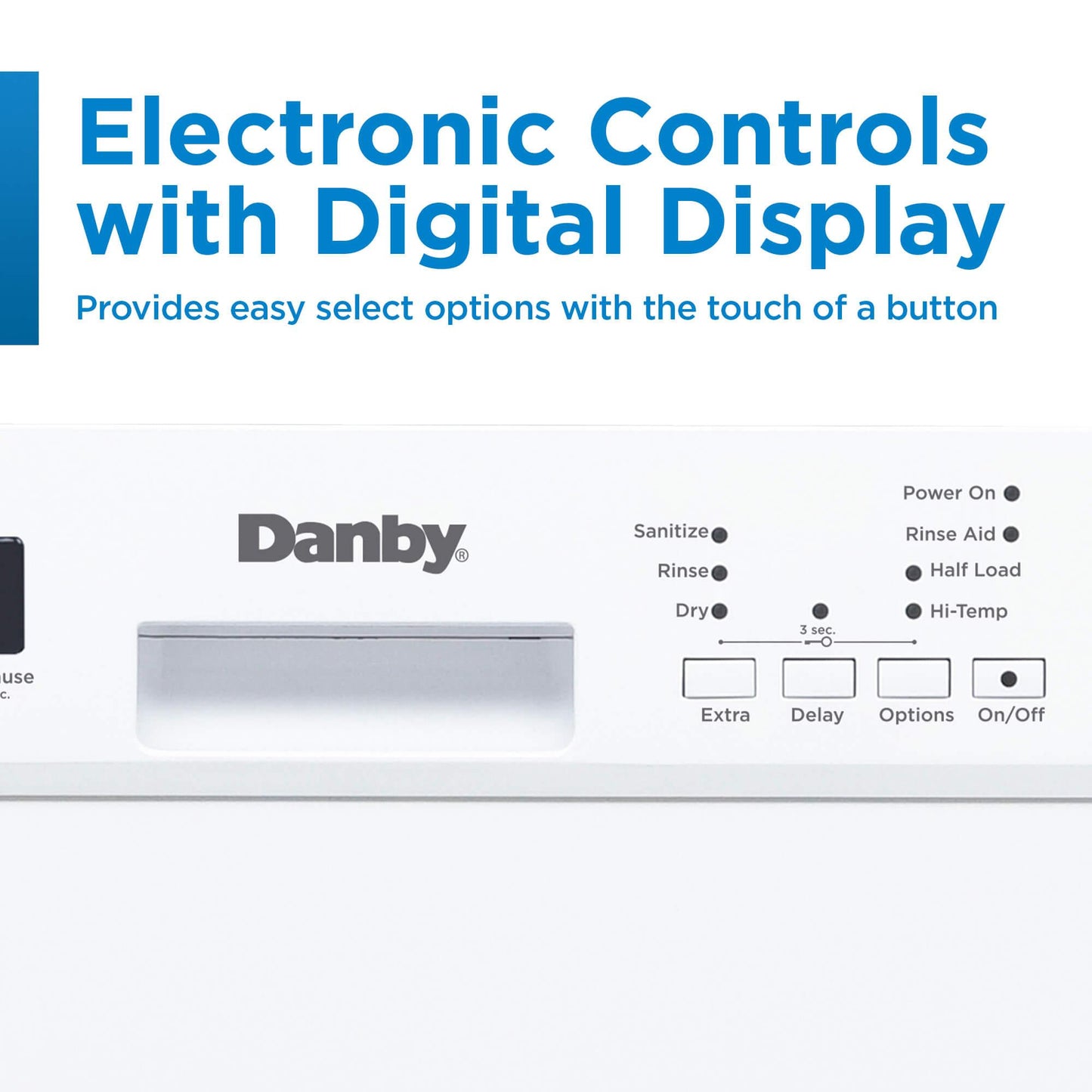 DANBY DDW18D1EW Danby 18"""" Built-in Dishwasher With Front Controls (white)
