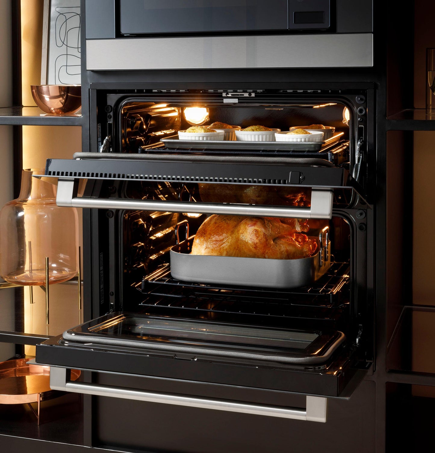 CAFE CTS92DM2NS5 Cafe Minimal Series 30"" Smart Built-in Twin Flex Single Wall ...