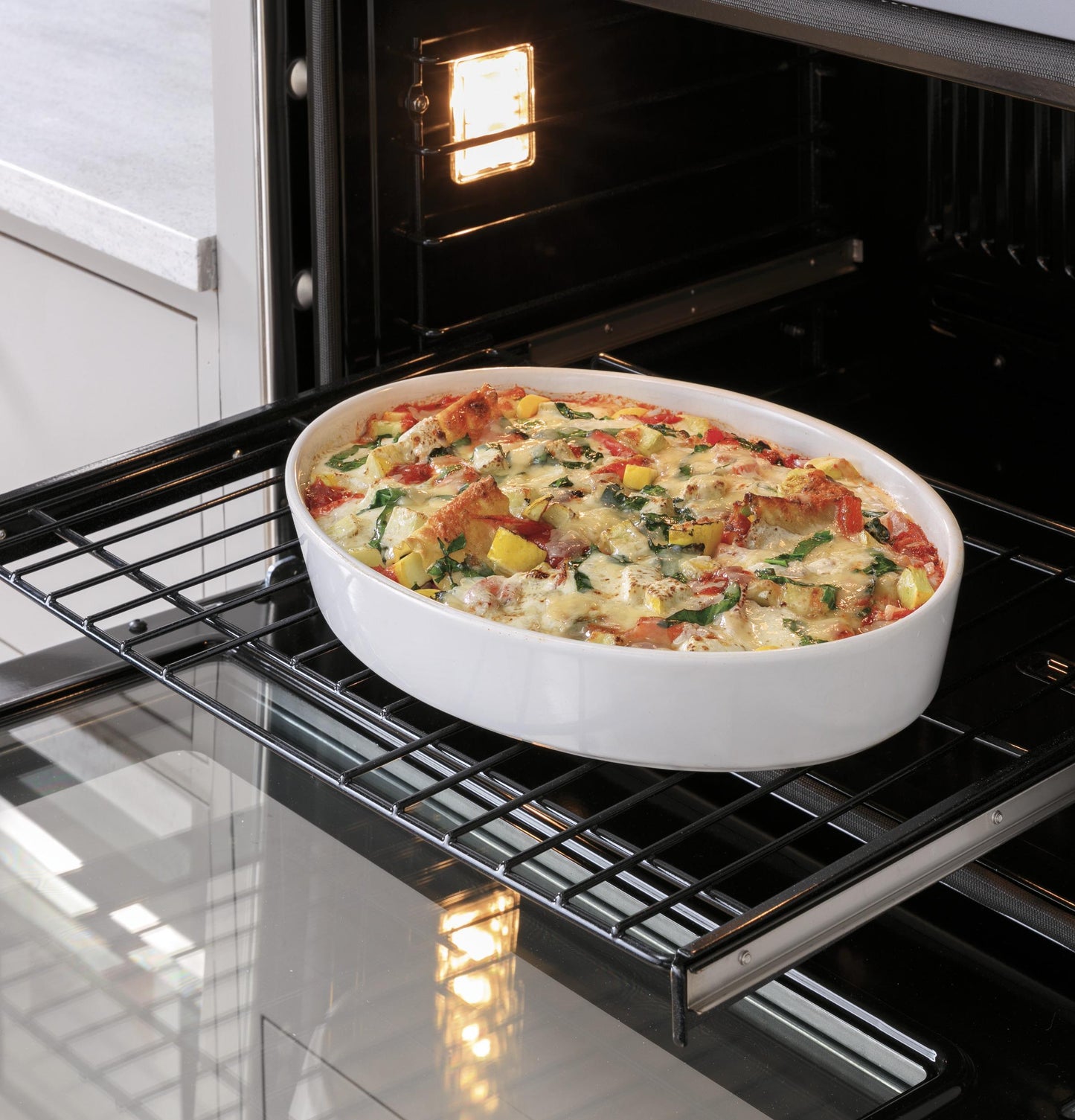 CAFE CTC912P2NS1 Cafe 30 In. Combination Double Wall Oven With Convection and ...