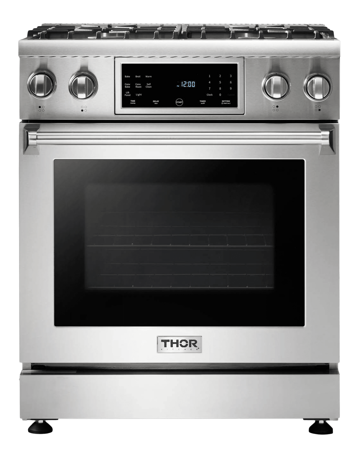 THOR KITCHEN TRG3001LP 30 Inch Tilt Panel Professional Gas Range - Liquid Propane
