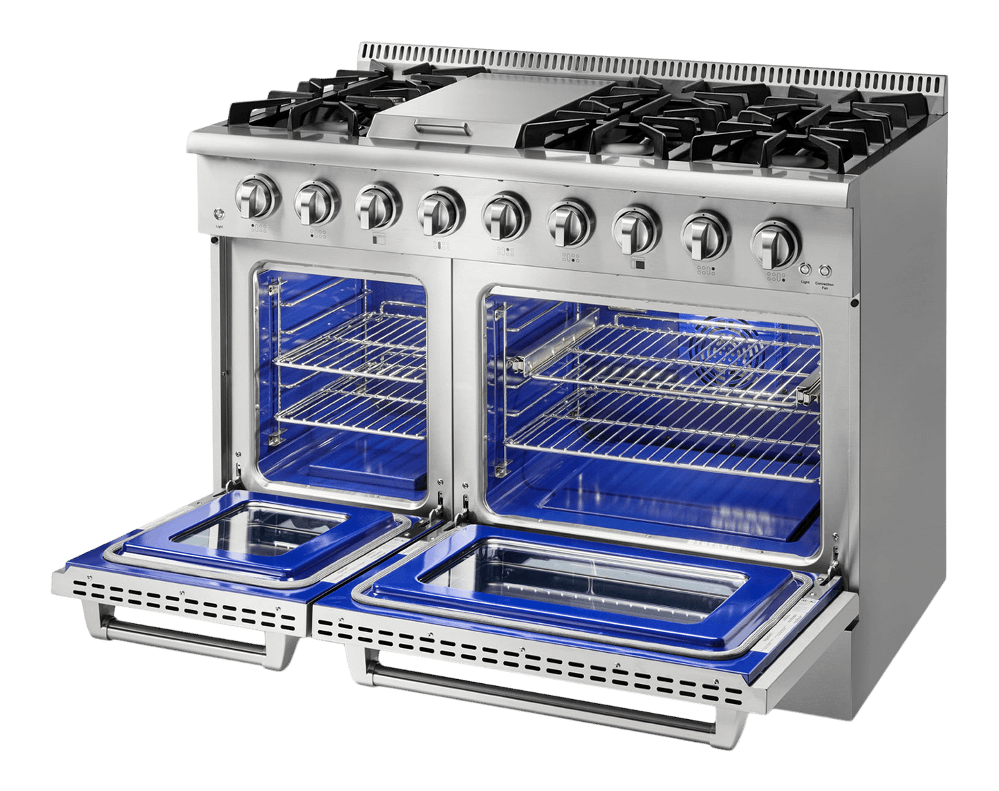 THOR KITCHEN HRG4808ULP Thor Kitchen 48 Inch 6 Burner Professional Gas Range - Liquid Propane