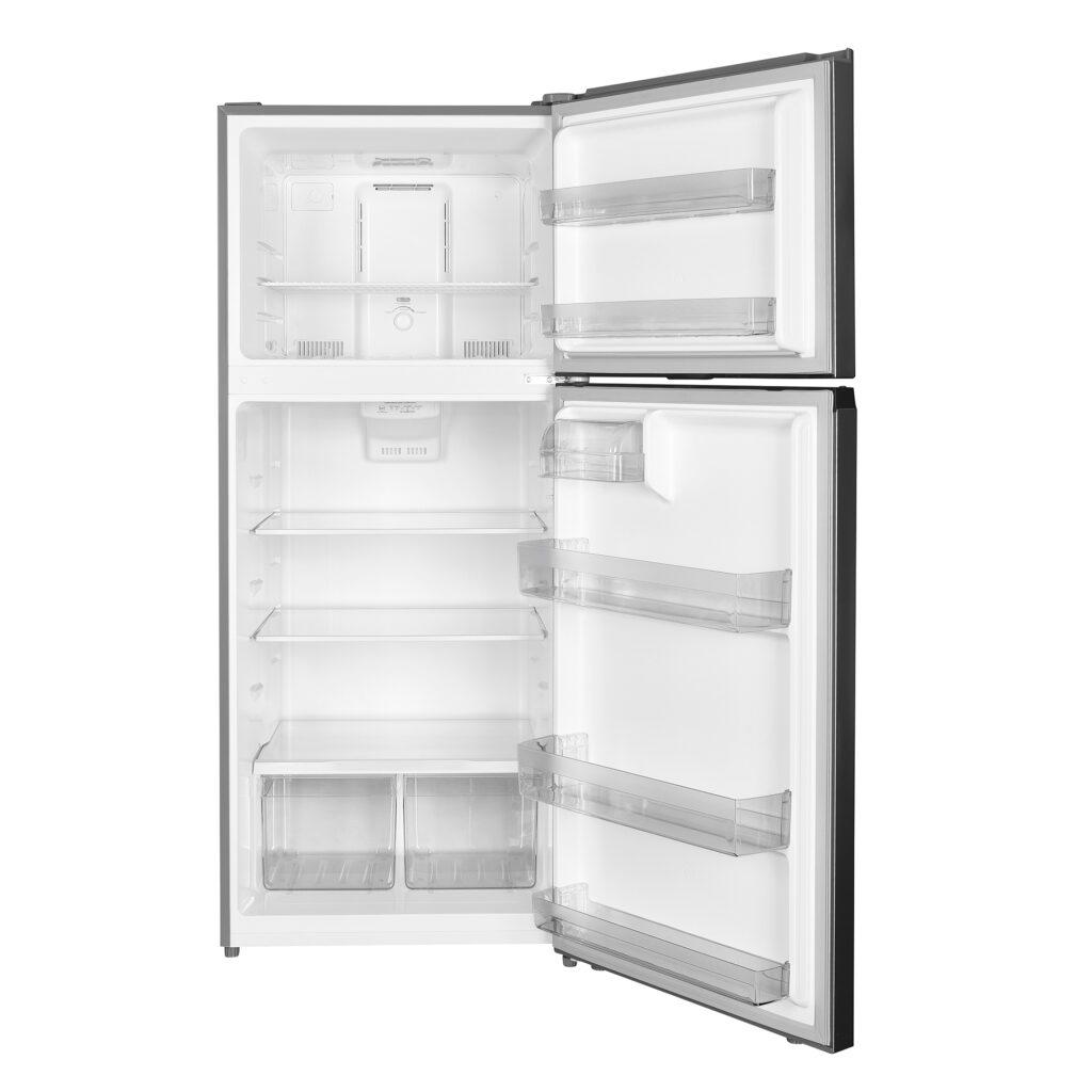 DANBY WFF176SL Woods 18.0 Cu. Ft. Top Mount Frost-free Fridge In Stainless Steel Look