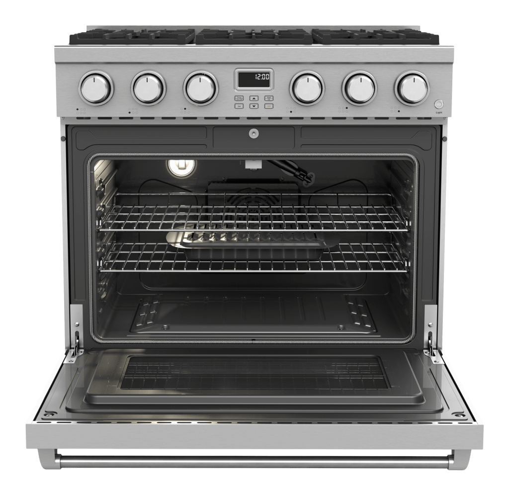 THOR KITCHEN ARG36 36 Inch Contemporary Professional Gas Range In Stainless Steel