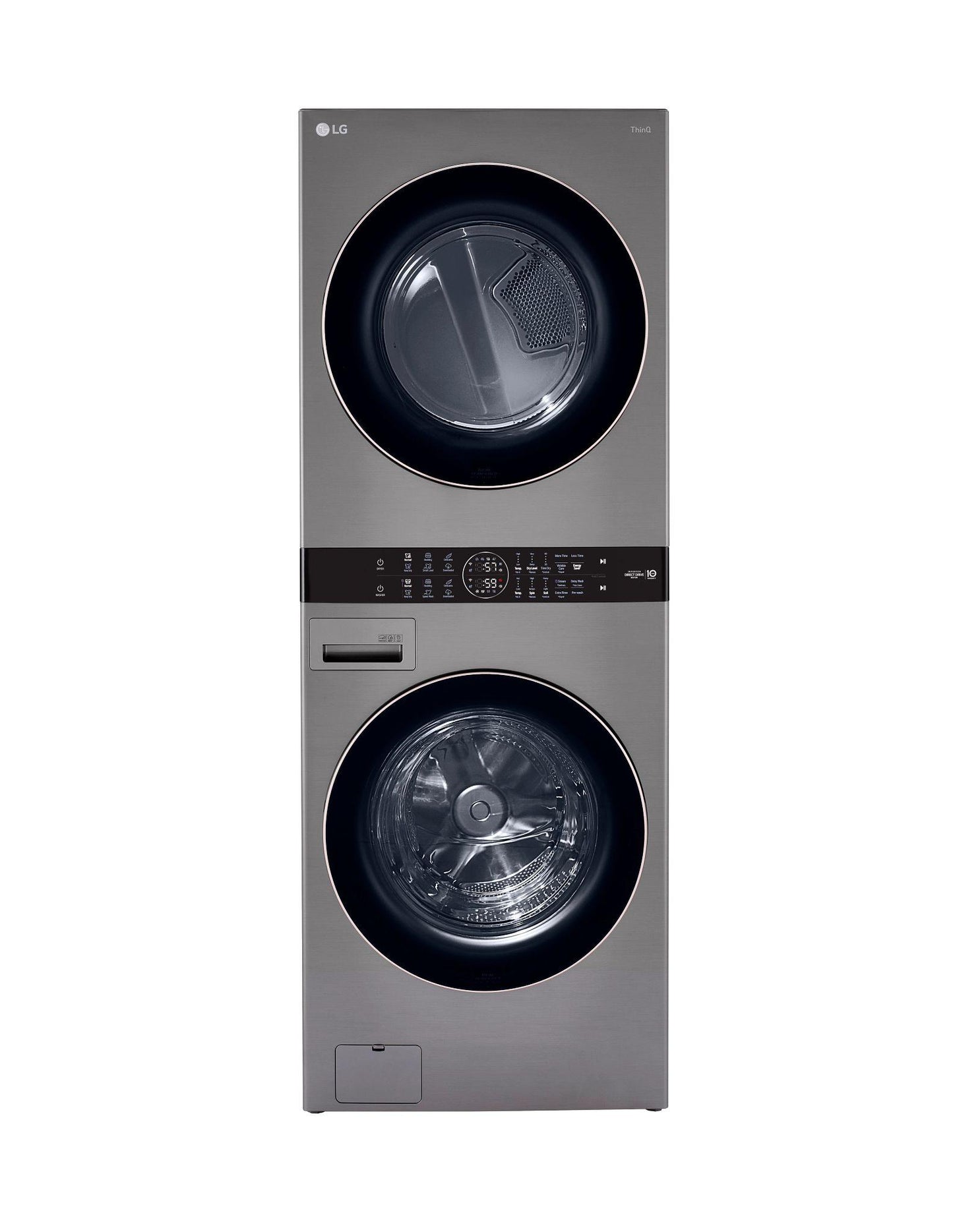 LG WKE100HVA Single Unit Front Load LG Washtower With Center Control 4.5...