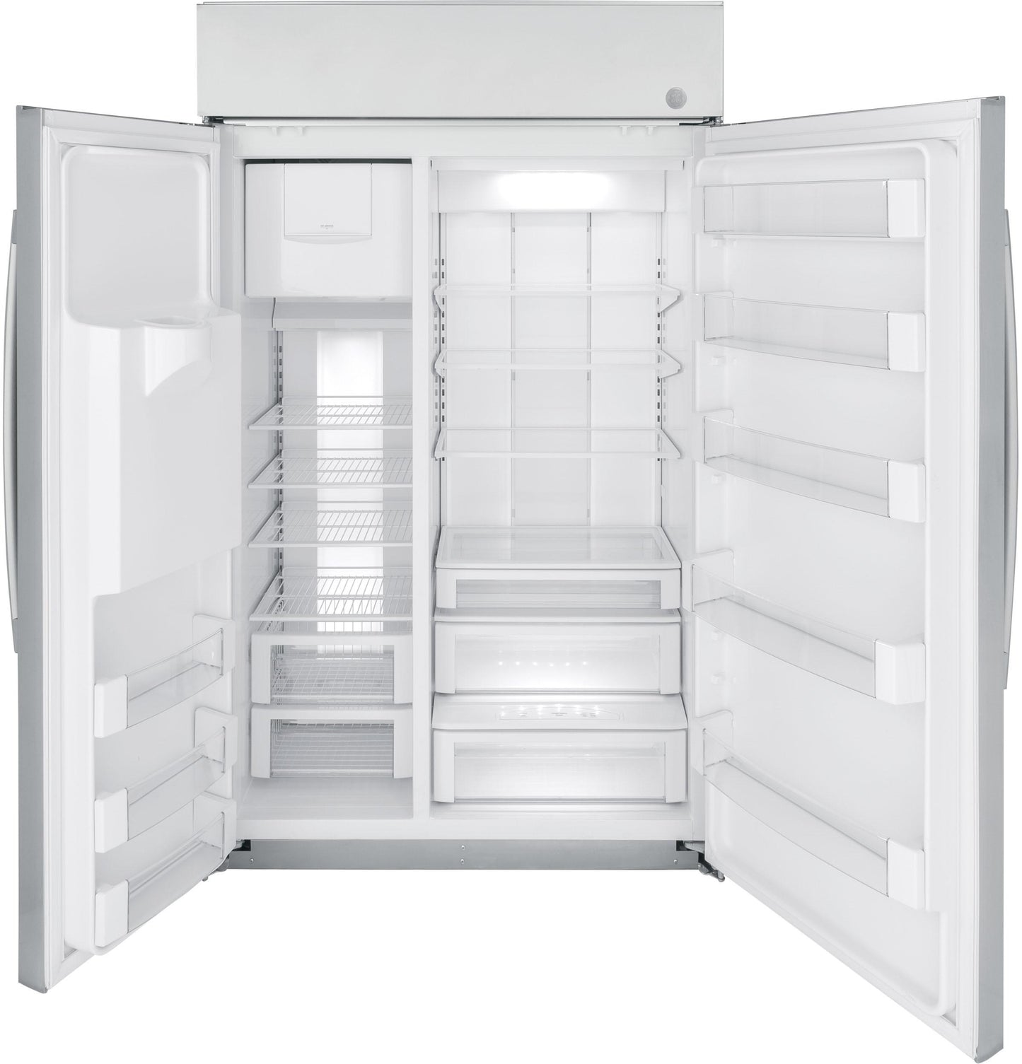 GE APPLIANCES PSB48YSNSS GE Profile Series 48"" Smart Built-in Side-by-side Refrigerator ...