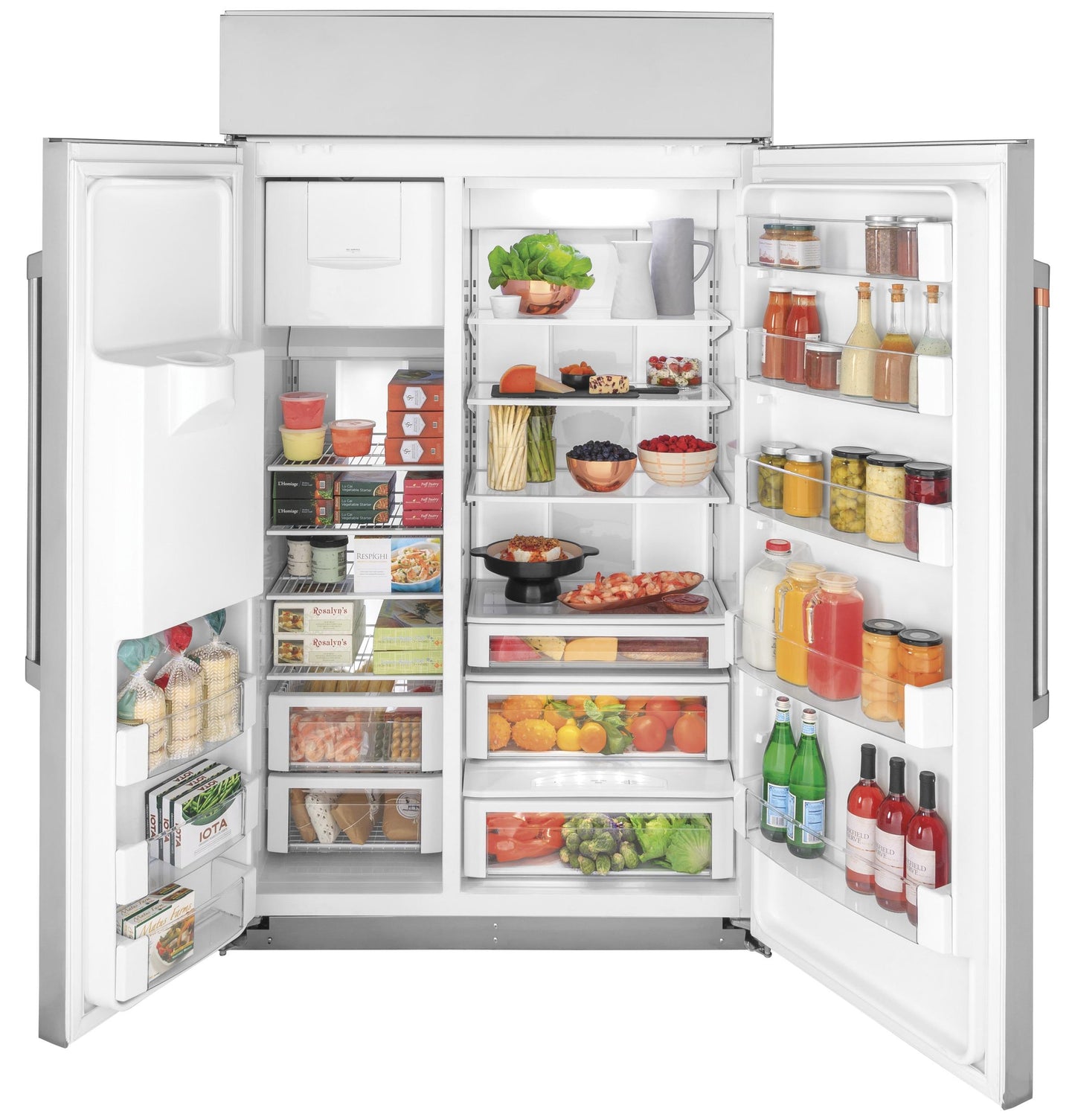 CAFE CSB48YP2NS1 Cafe 48"" Smart Built-in Side-by-side Refrigerator With Dispenser