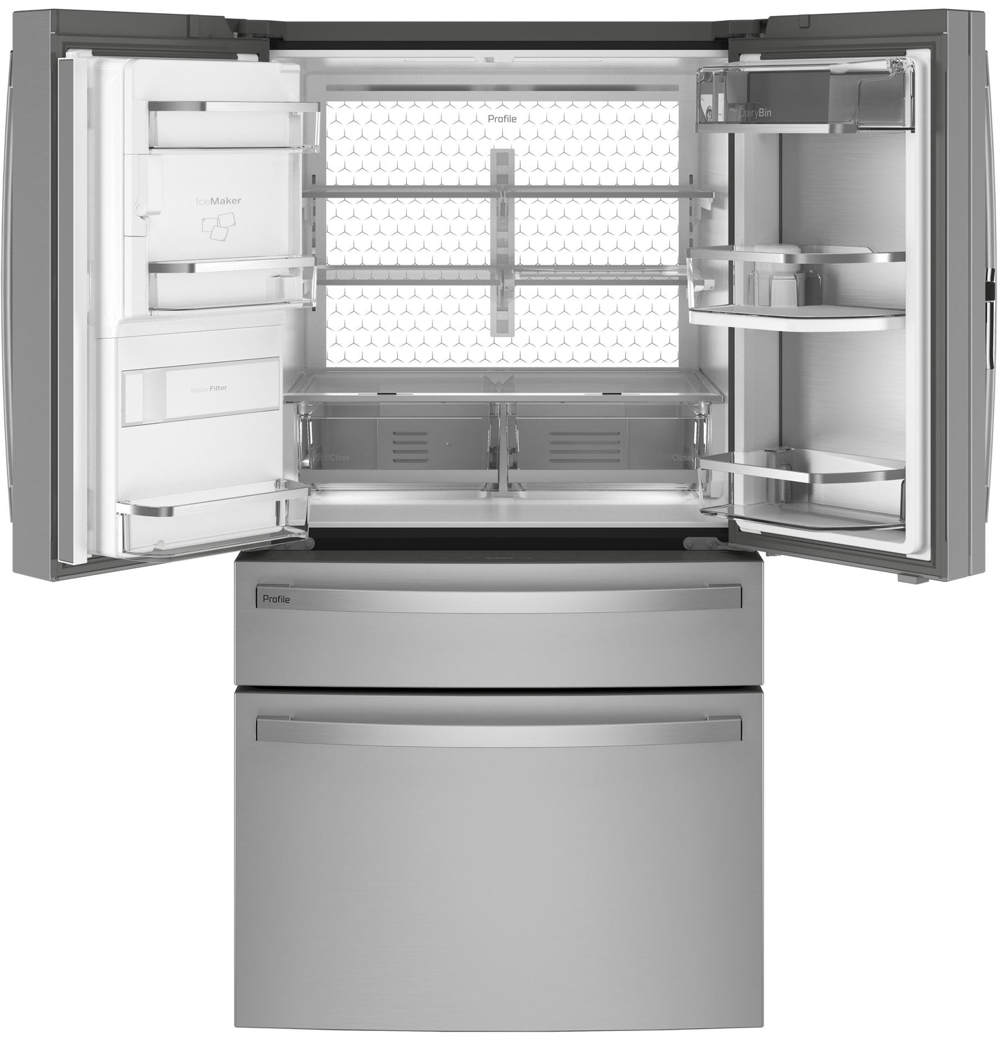GE APPLIANCES PXD22BYPFS GE Profile 22.4 Cu. Ft. Smart Counter-depth Fingerprint RESISTA...