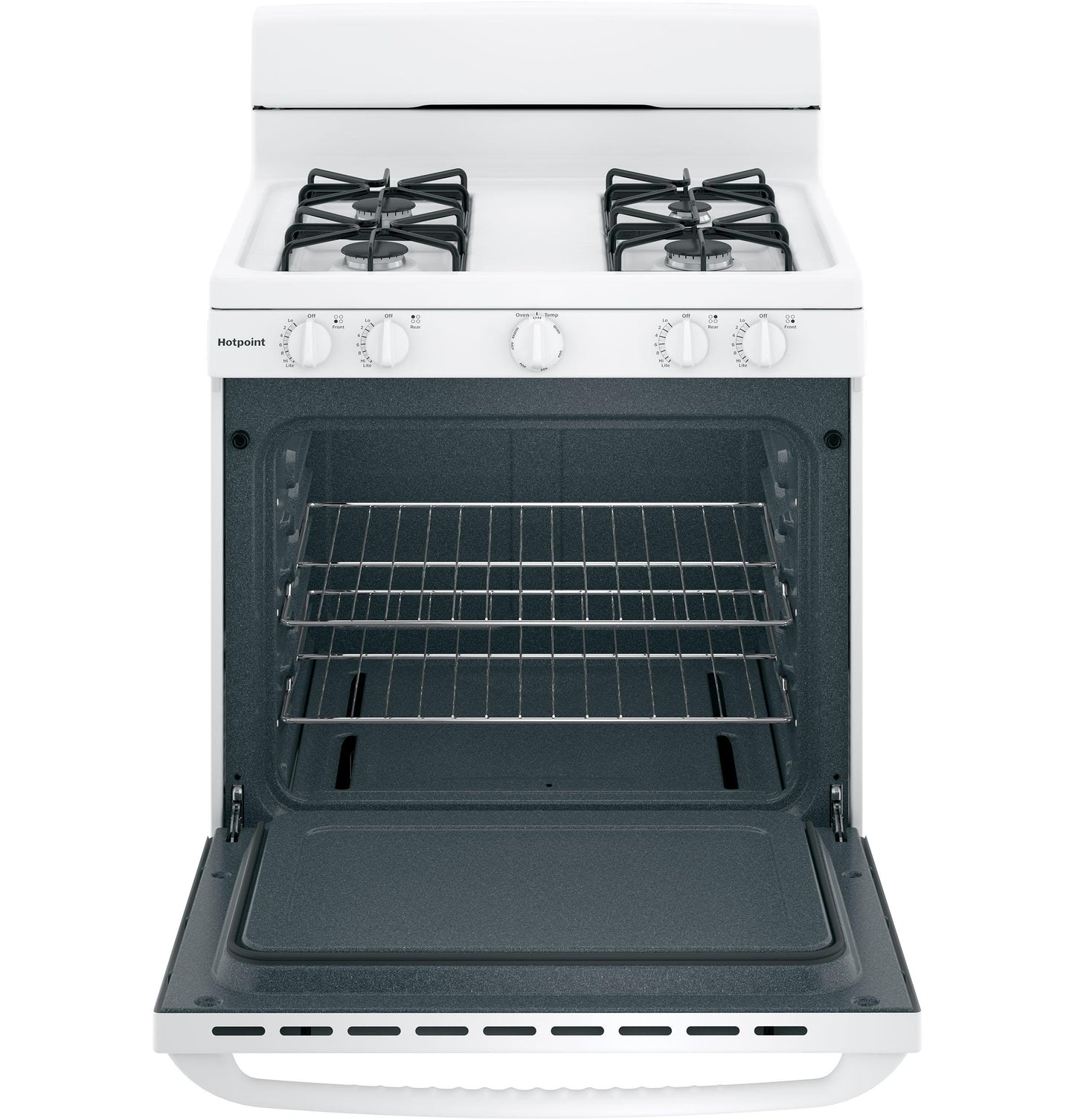 HOTPOINT RGBS300DMWW Hotpoint 30"" Free-standing Gas Range