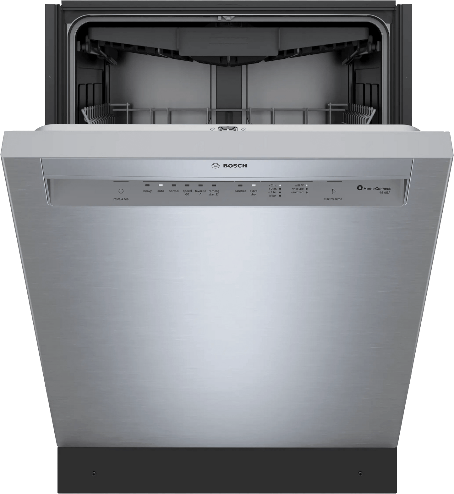 BOSCH SHE43DM5N Bosch 300 Recessed Handle, 48 Dba, Standard 3rd Rack, Puredry - Ss