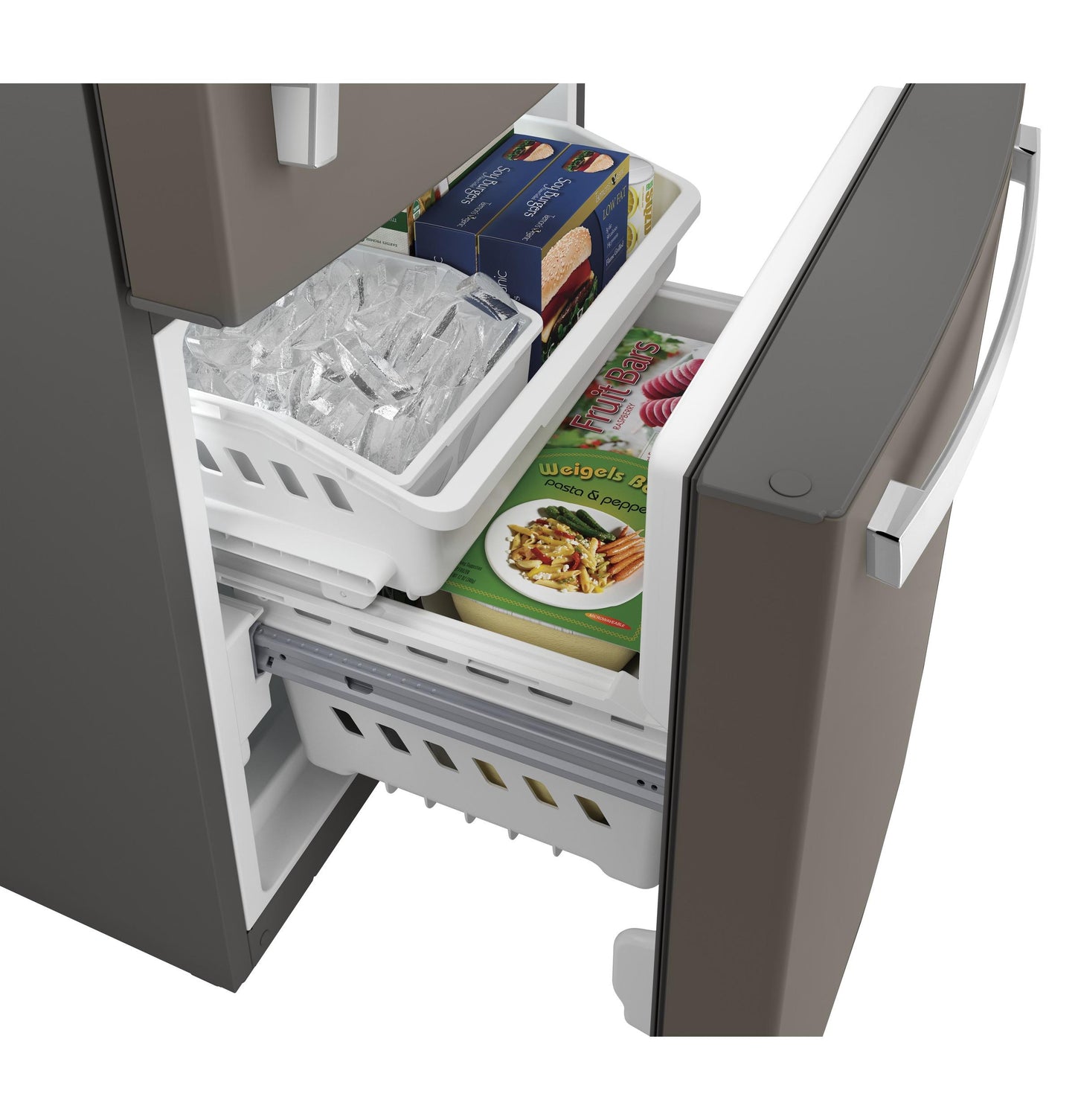 GE APPLIANCES GDE21EMKES Ge Series Energy Star 20.9 Cu. Ft. Bottom Freezer Refrigerator
