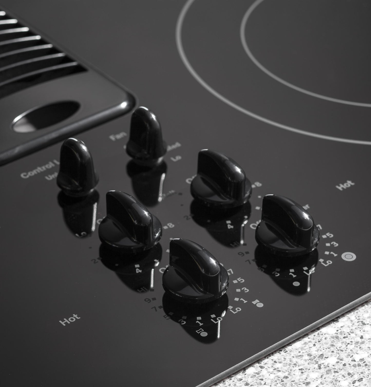 GE APPLIANCES PP9830DRBB GE Profile 30"" Downdraft Electric Cooktop