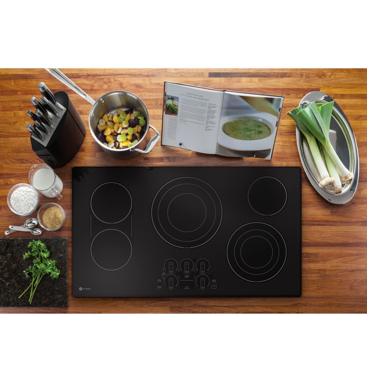 GE APPLIANCES PEP9036DTBB GE Profile 36"" Built-in Touch Control Cooktop