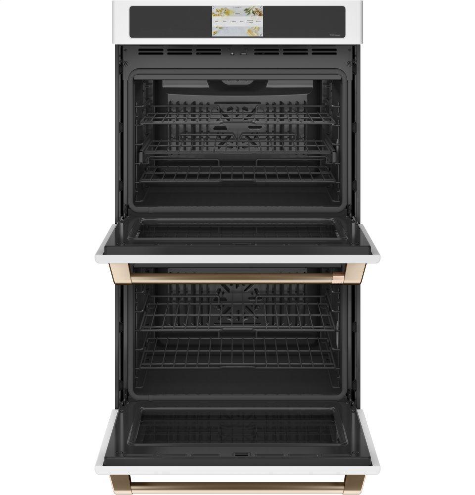 GE APPLIANCES CTD90DP4NW2 Cafe Professional Series 30"" Built-in Convection Double Wall ...