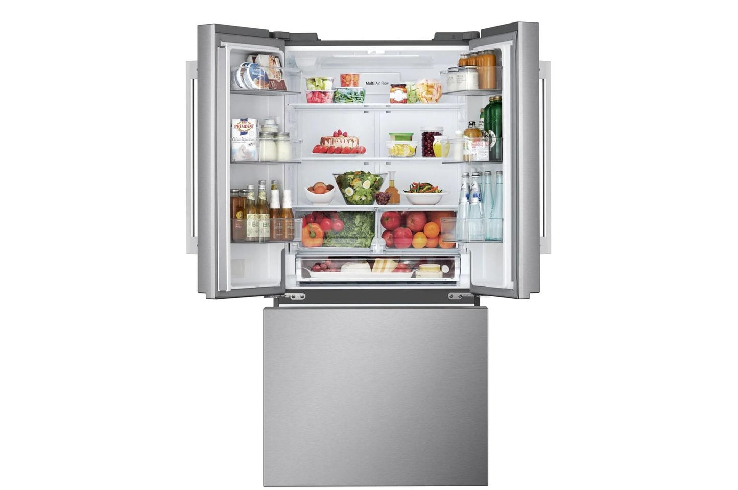 LG LF25H6200S 25 CU.FT. 3-door French Door Refrigerator With New Hybrid Handle DE...