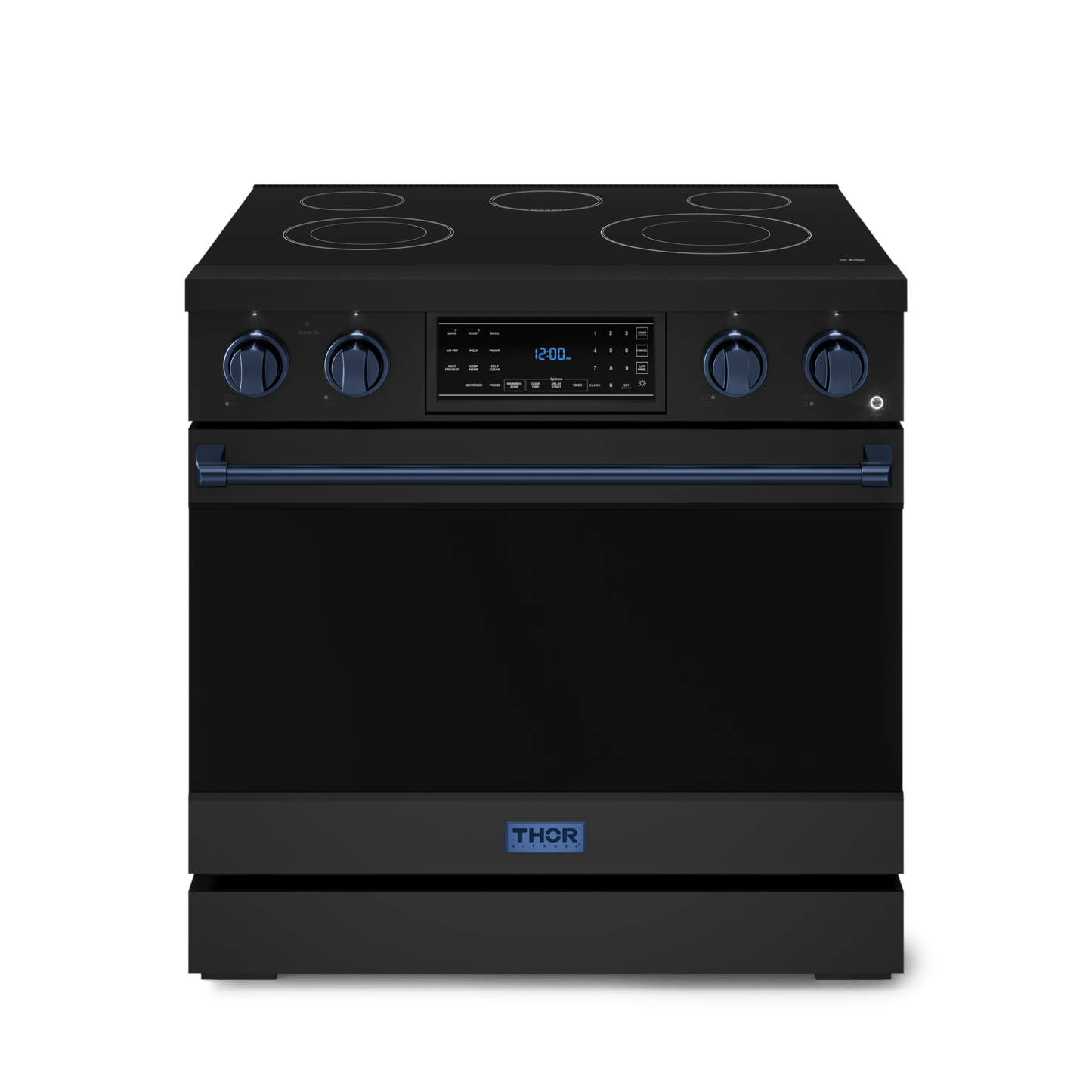 THOR KITCHEN RSE36BBLU 36 Inch Professional Electric Range With Tilt Panel Touch Control I...