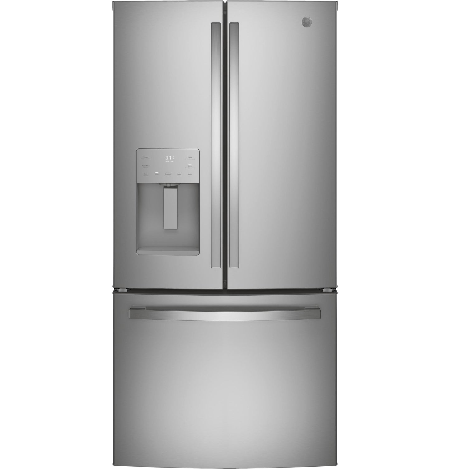 GE APPLIANCES GYE18JYLFS Ge Energy Star 17.5 Cu. Ft. Counter-depth French-door REFRIGE...