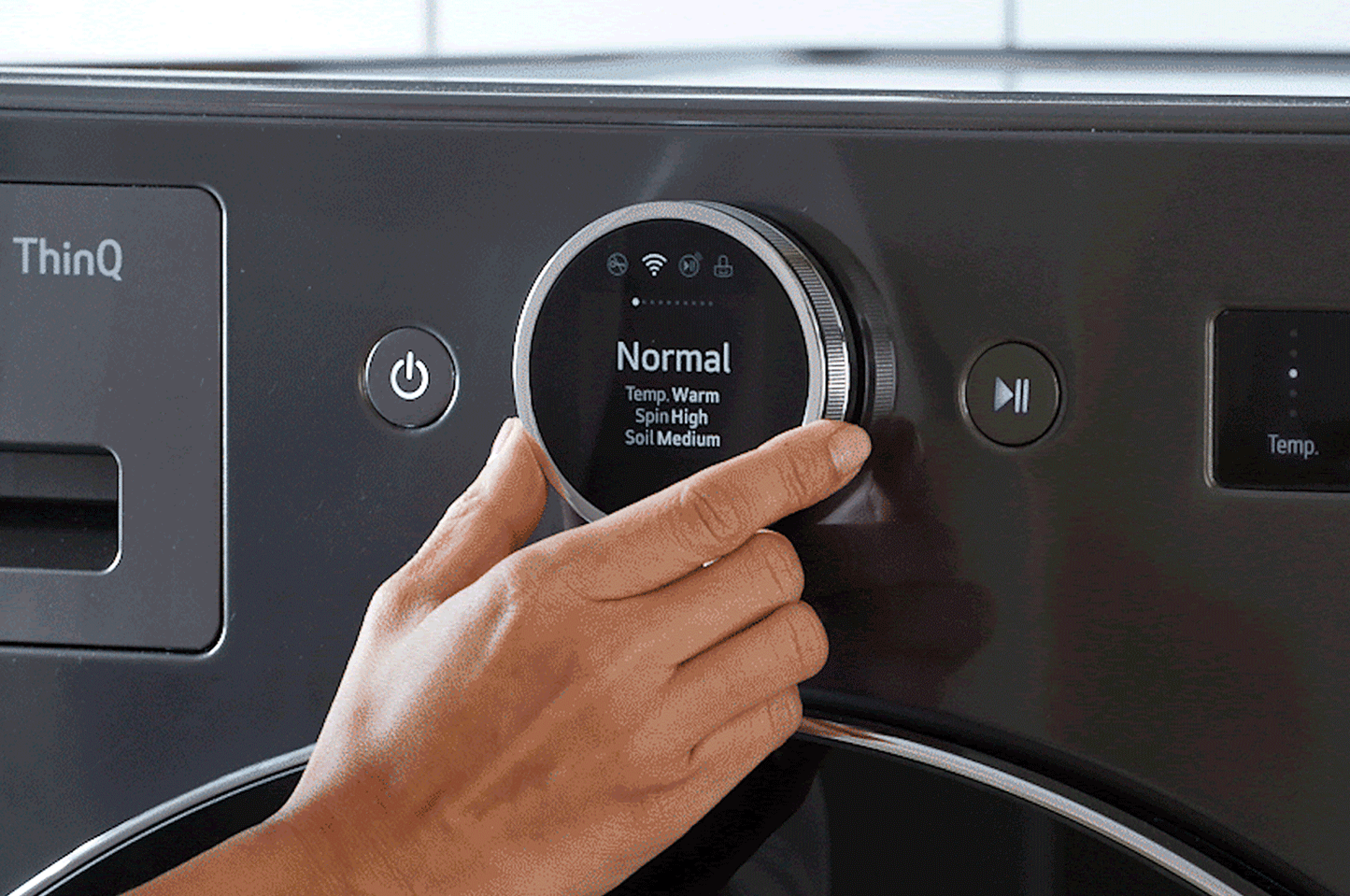 LG WM6700HBA 5.0 Cu. Ft. MEGA Capacity Smart Wi-fi Enabled Front Load Washer WIT...