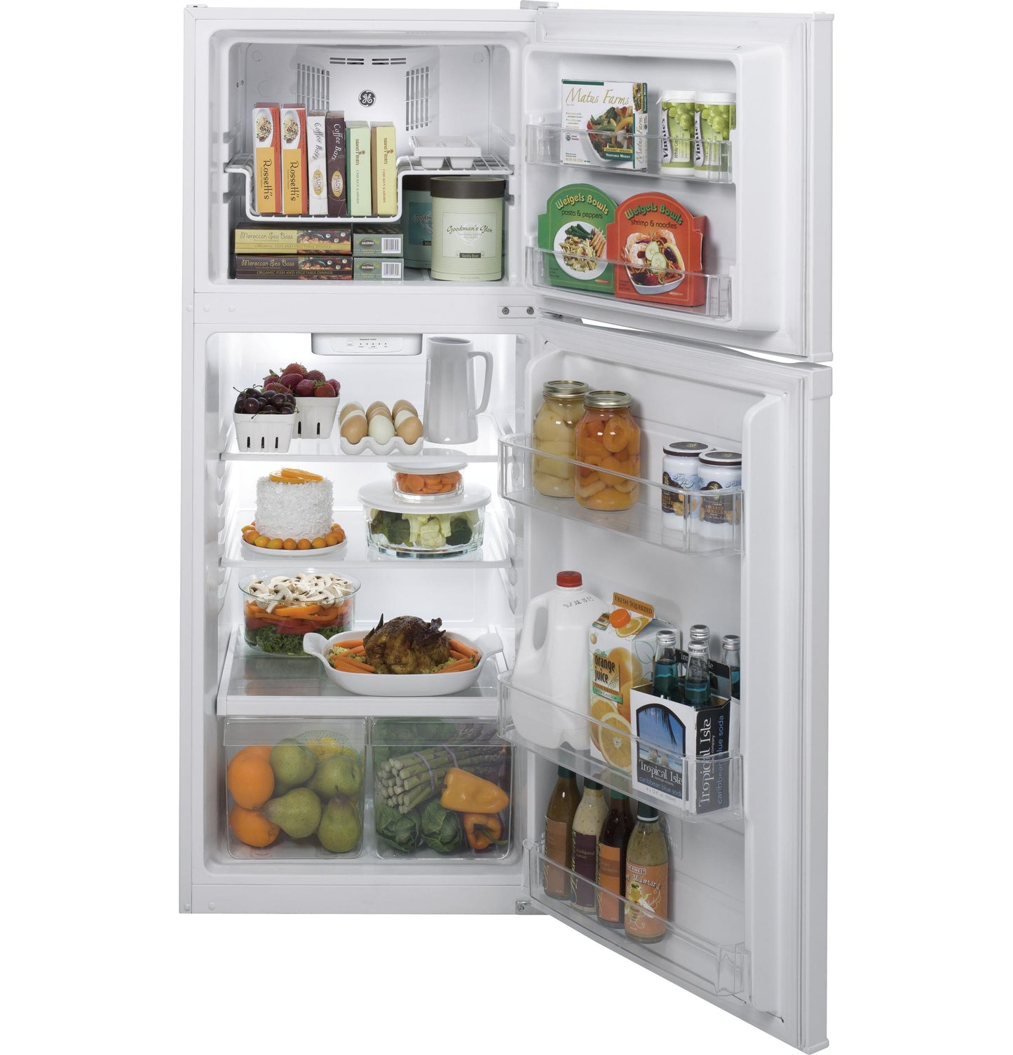 GE APPLIANCES GPE12FGKWW Ge Series Energy Star 11.6 Cu. Ft. Top-freezer Refrigerator