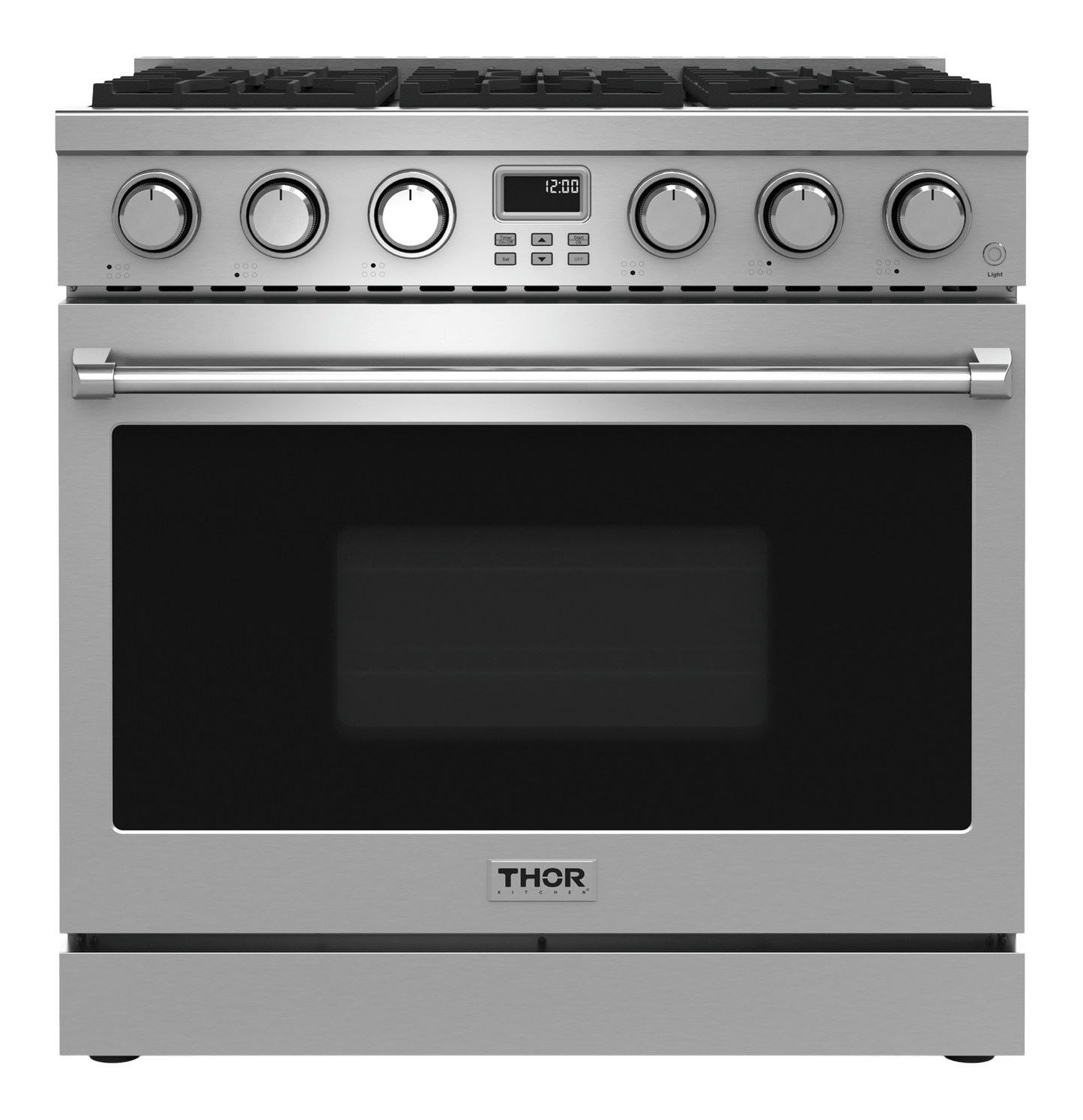 THOR KITCHEN ARG36LP 36 Inch Contemporary Professional Gas Range In Stainless Steel - LI...