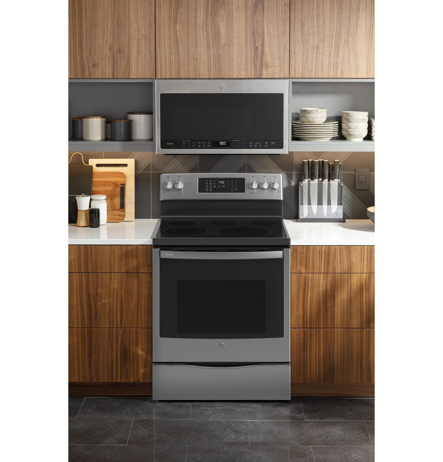 GE APPLIANCES PB900YVFS GE Profile 30"" Smart Free-standing Electric Convection FINGERPR...