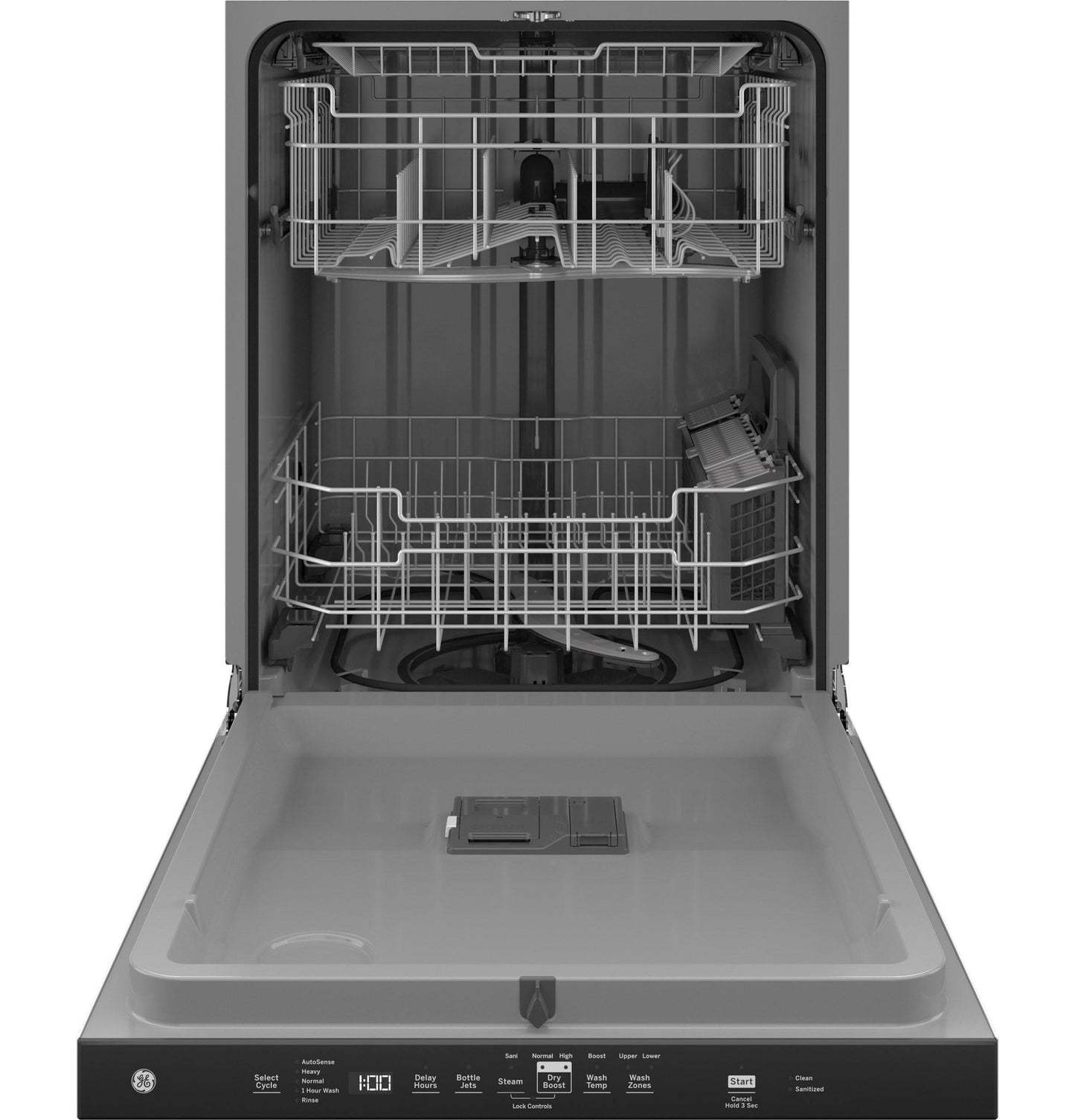 GE APPLIANCES GDP630PGRWW Ge Top Control With Plastic Interior Dishwasher With Sanitize CY...