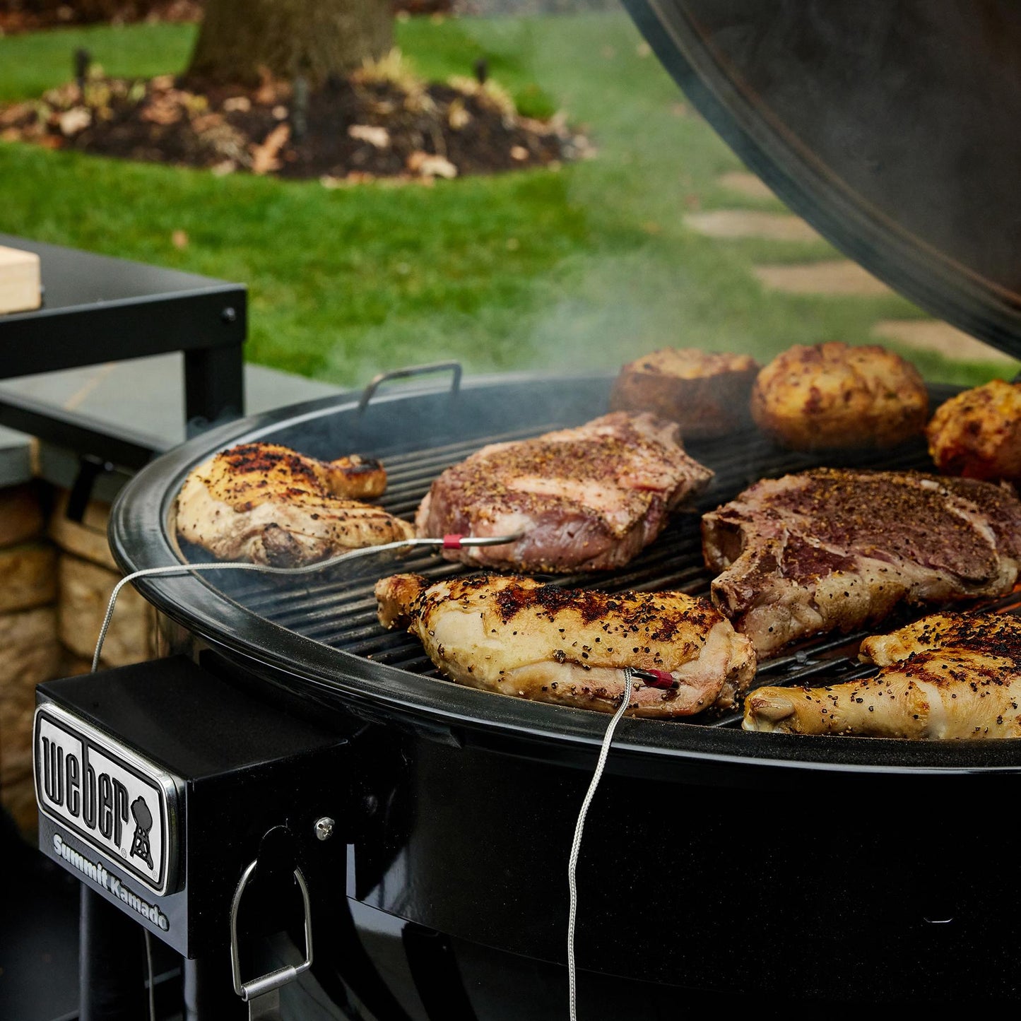WEBER 18201001 Weber Summit Kamado E6 Charcoal Grill - 24 Inch Black
