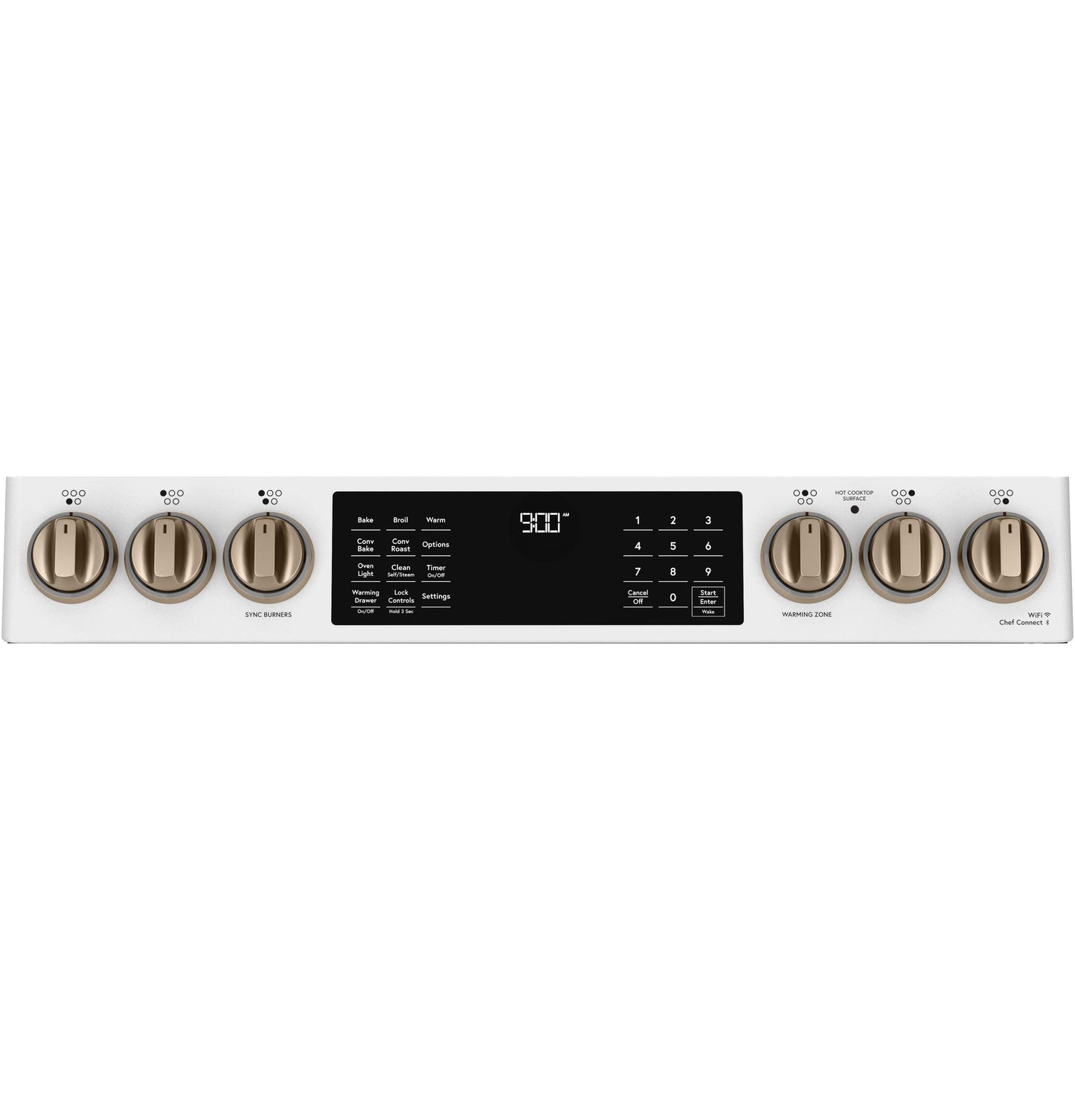 CAFE CHS900P4MW2 Cafe 30"" Slide-in Front Control Induction and Convection RANG...