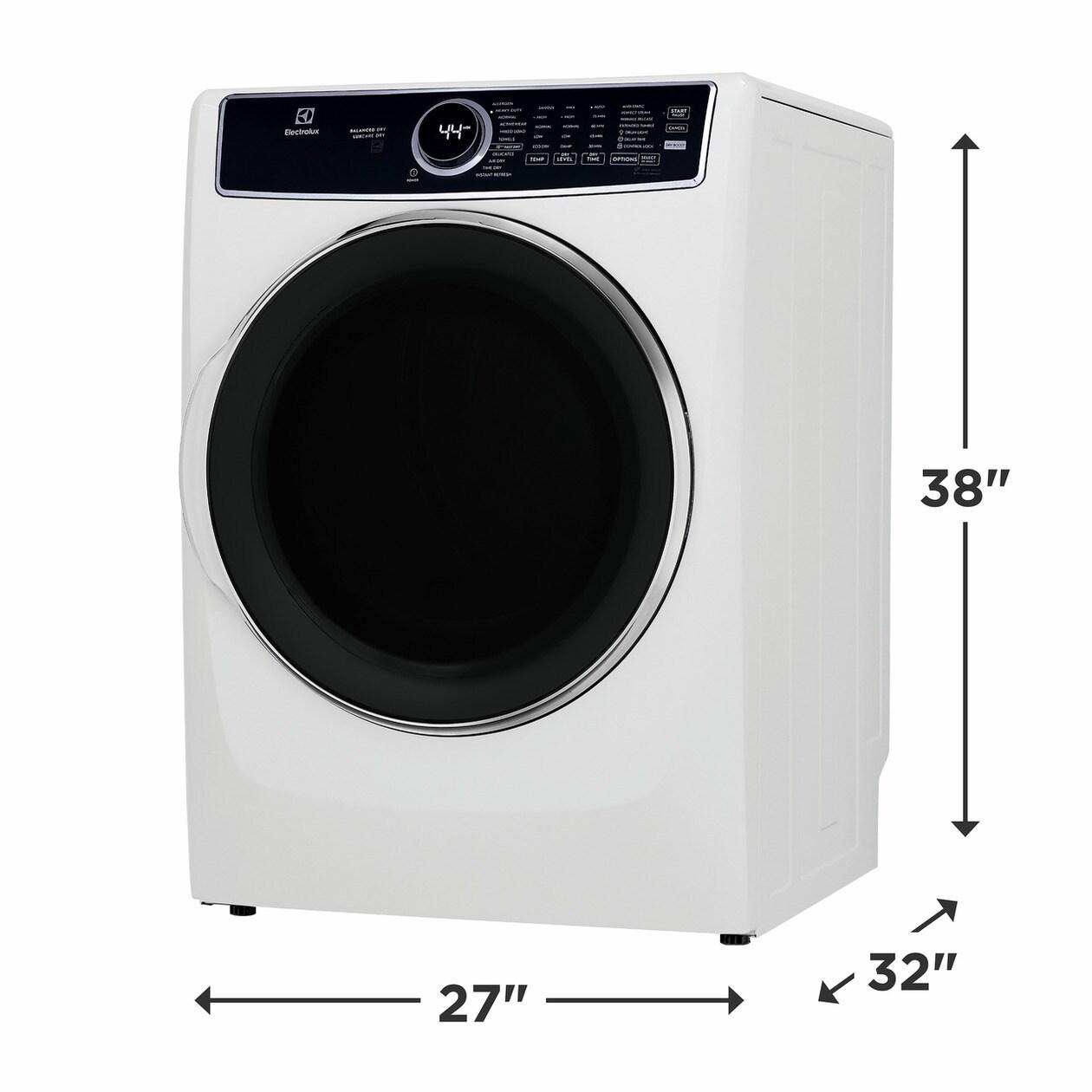 ELECTROLUX ELFE7637AW Electrolux Electric 8.0 Cu. Ft. Front Load Dryer