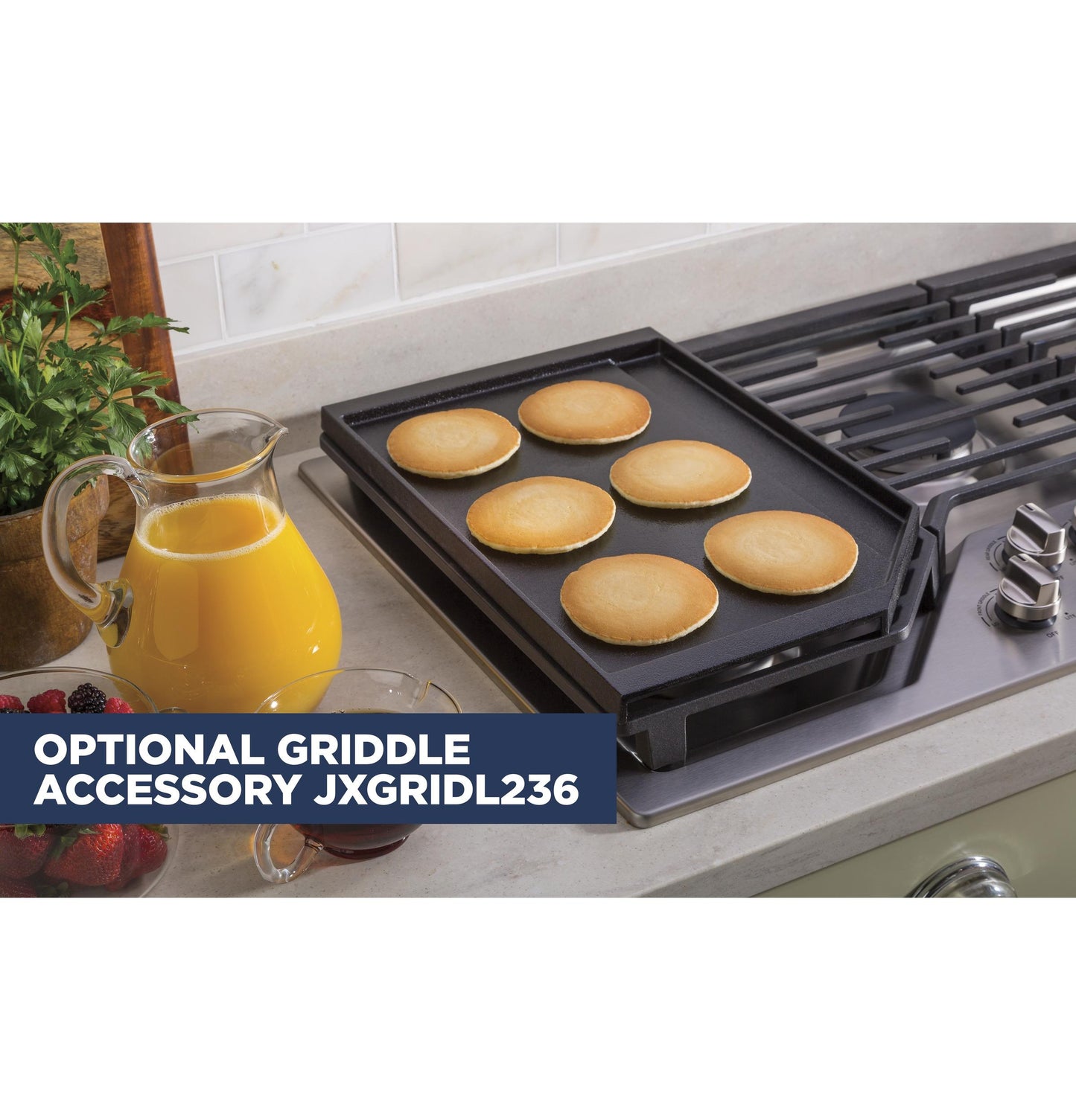 GE APPLIANCES PGP7036SLSS GE Profile Series 36"" Built-in Gas Cooktop