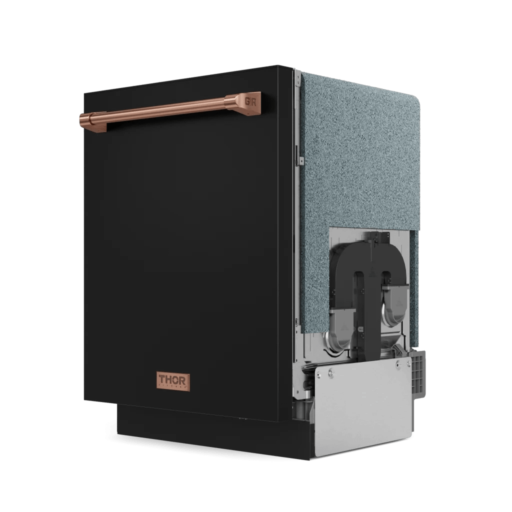 THOR KITCHEN DW24X8BA00RSG 24 Inch Dishwasher Stainless Black/rose Gold | Gordon Ramsay SERIES...