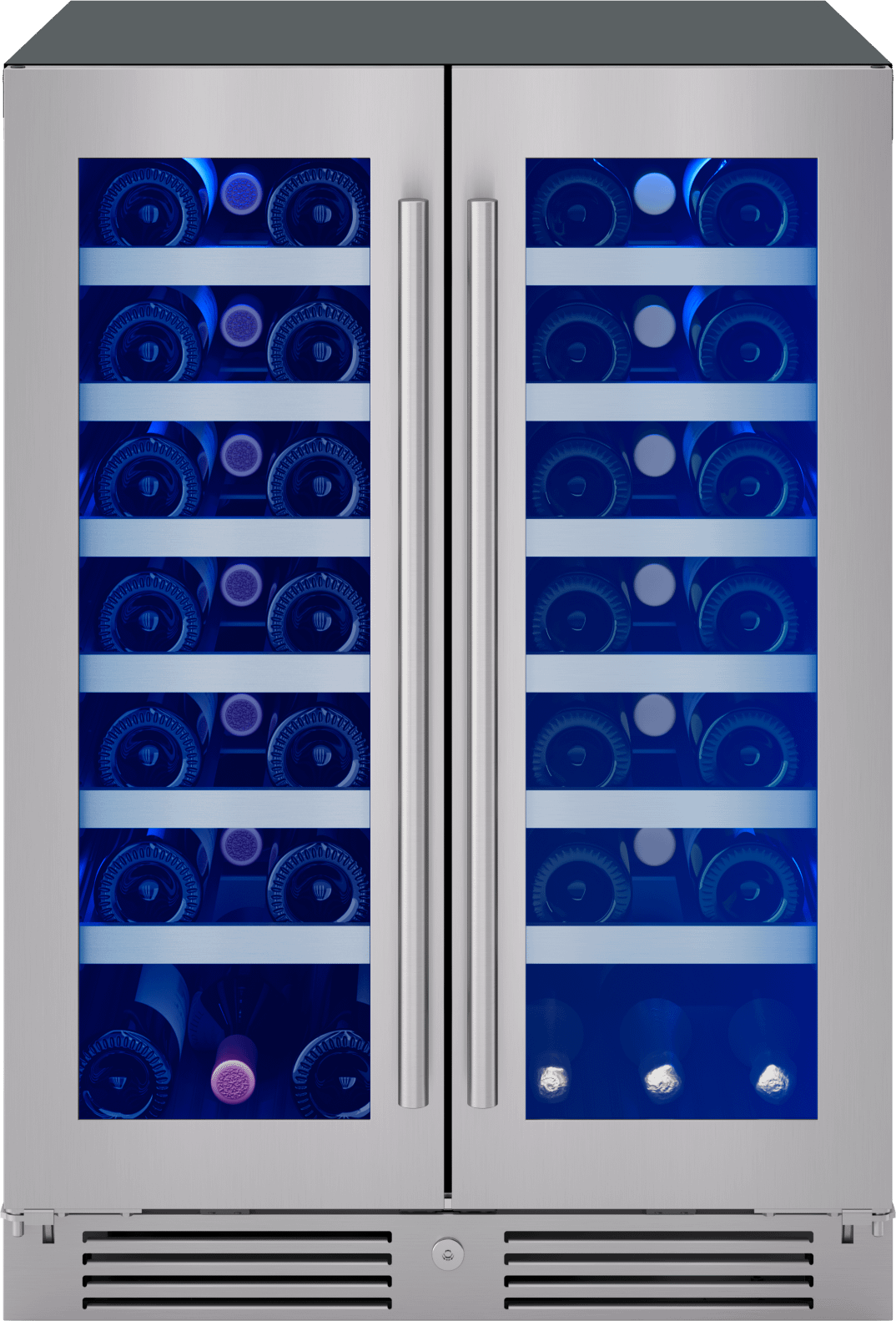ZEPHYR PRW24C32CG Zephyr 24"" French Door Dual Zone Wine Cooler