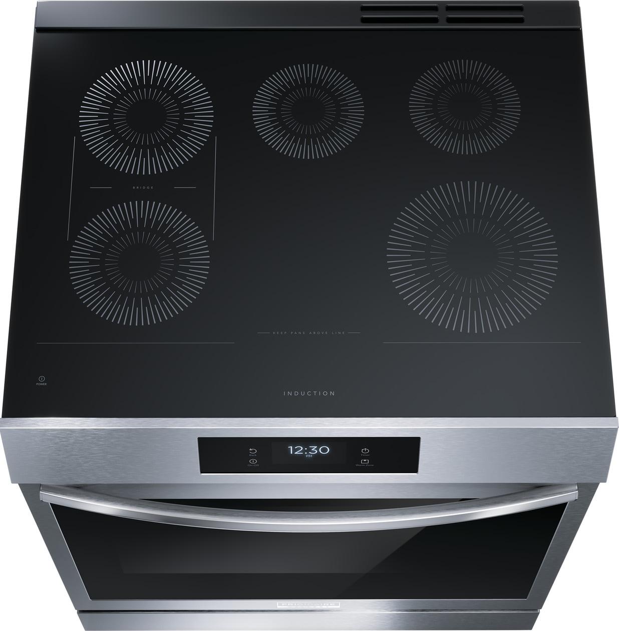 FRIGIDAIRE GCFI3060BF Frigidaire Gallery 30"" Front Control Induction Range With Total CON...