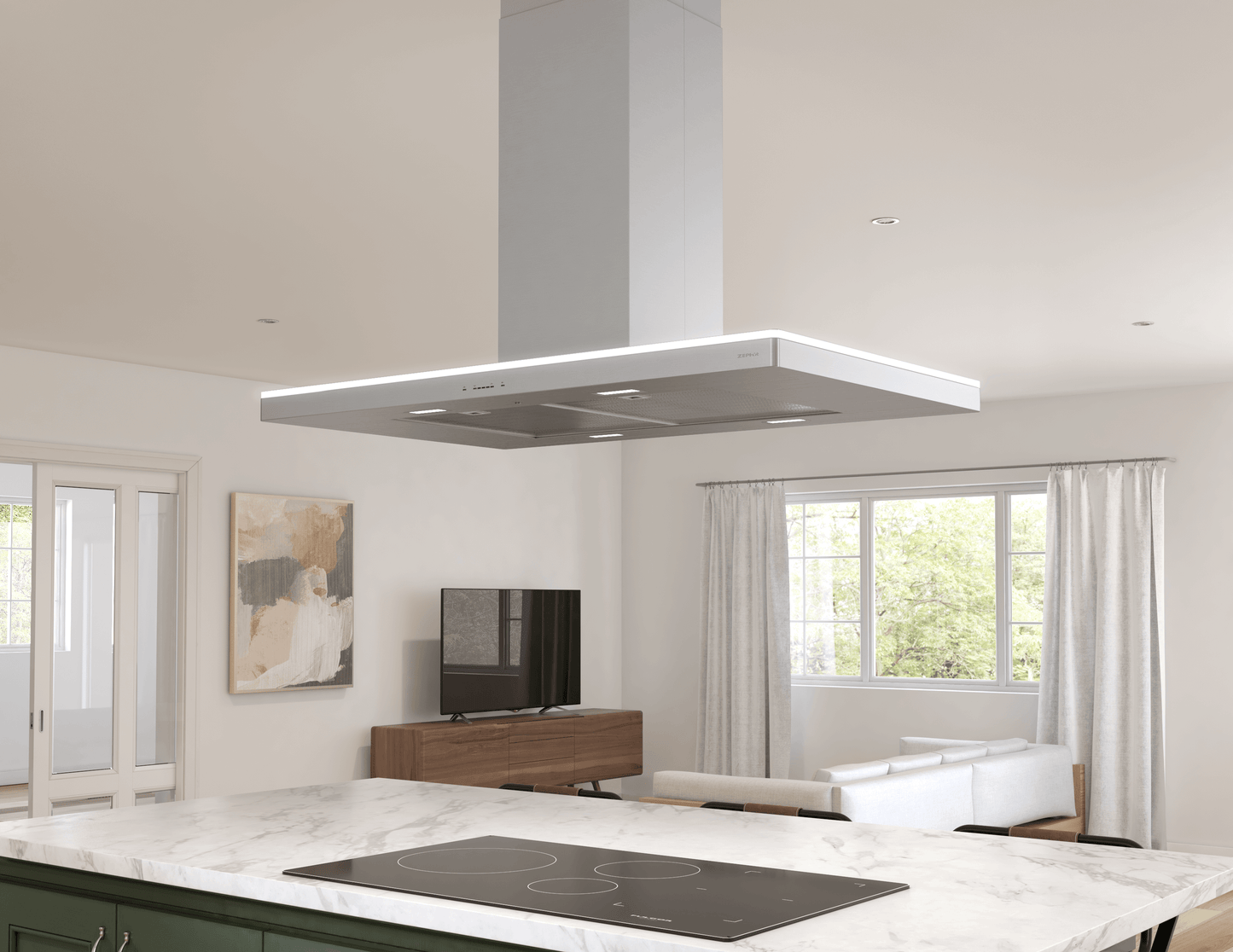 ZEPHYR ZLCM90CS Zephyr 36"" Luce Island