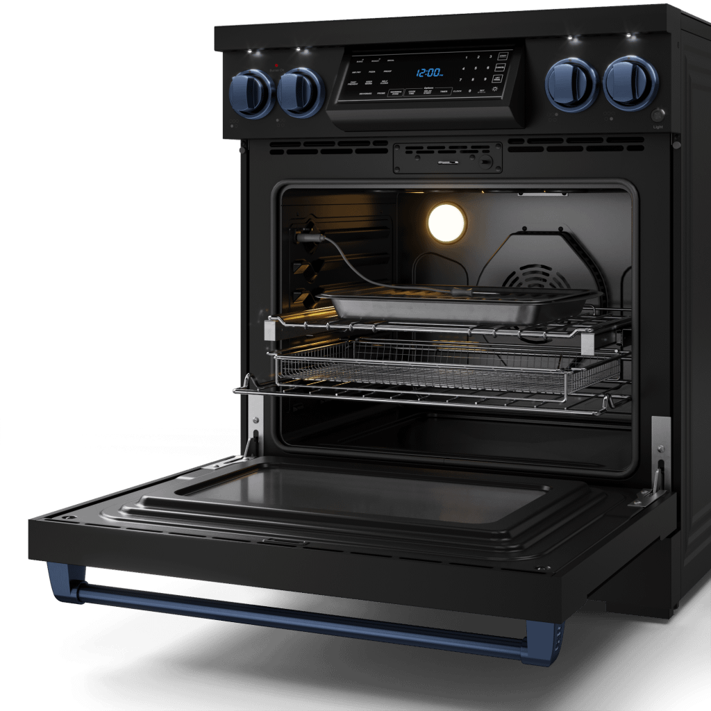 THOR KITCHEN RSE30BBLU 30 Inch Professional Electric Range With Tilt Panel Touch Control I...