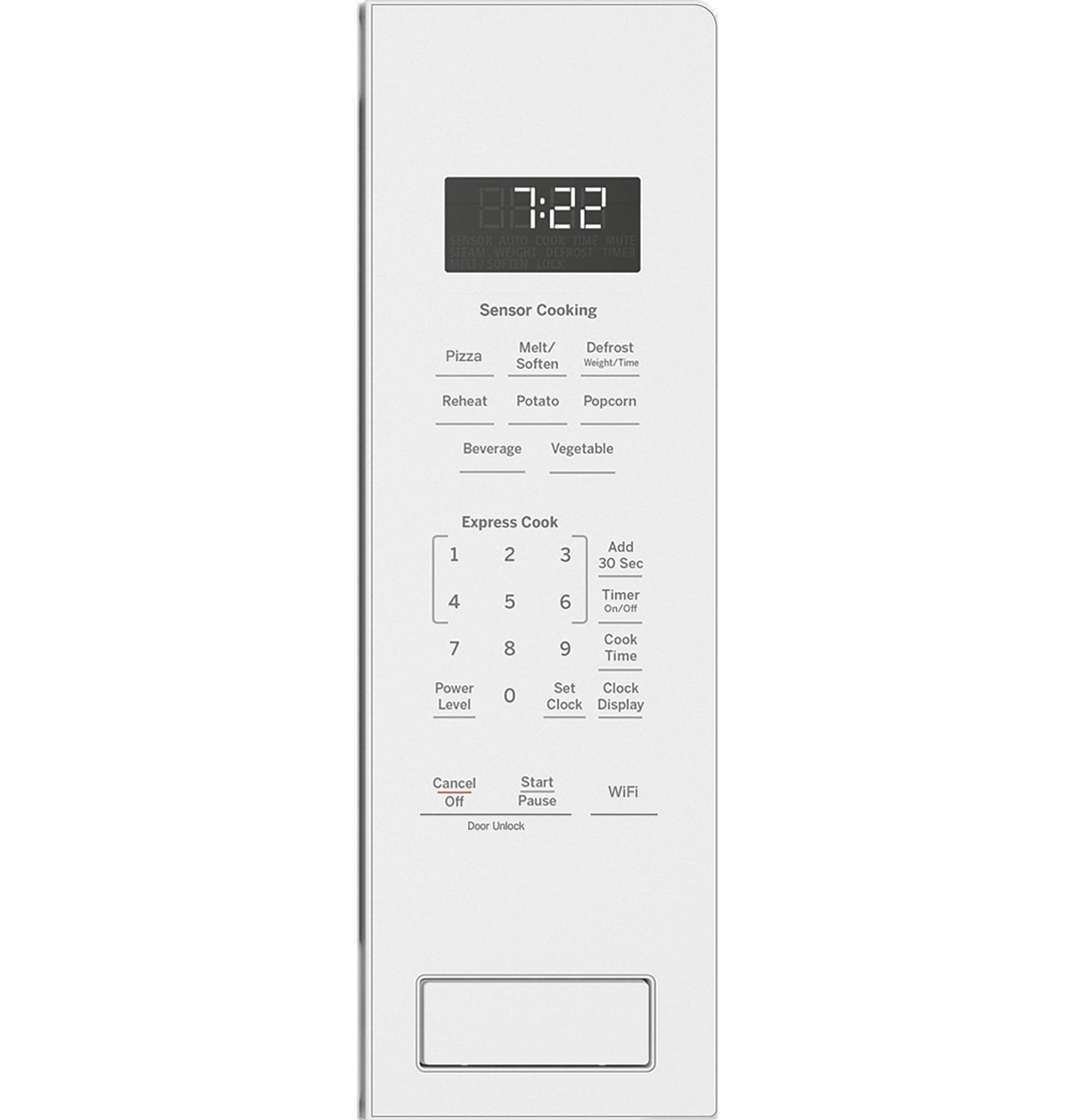 GE APPLIANCES PCWK22U1WWW GE Profile 2.2 Cu. Ft. Built-in Sensor Microwave Oven