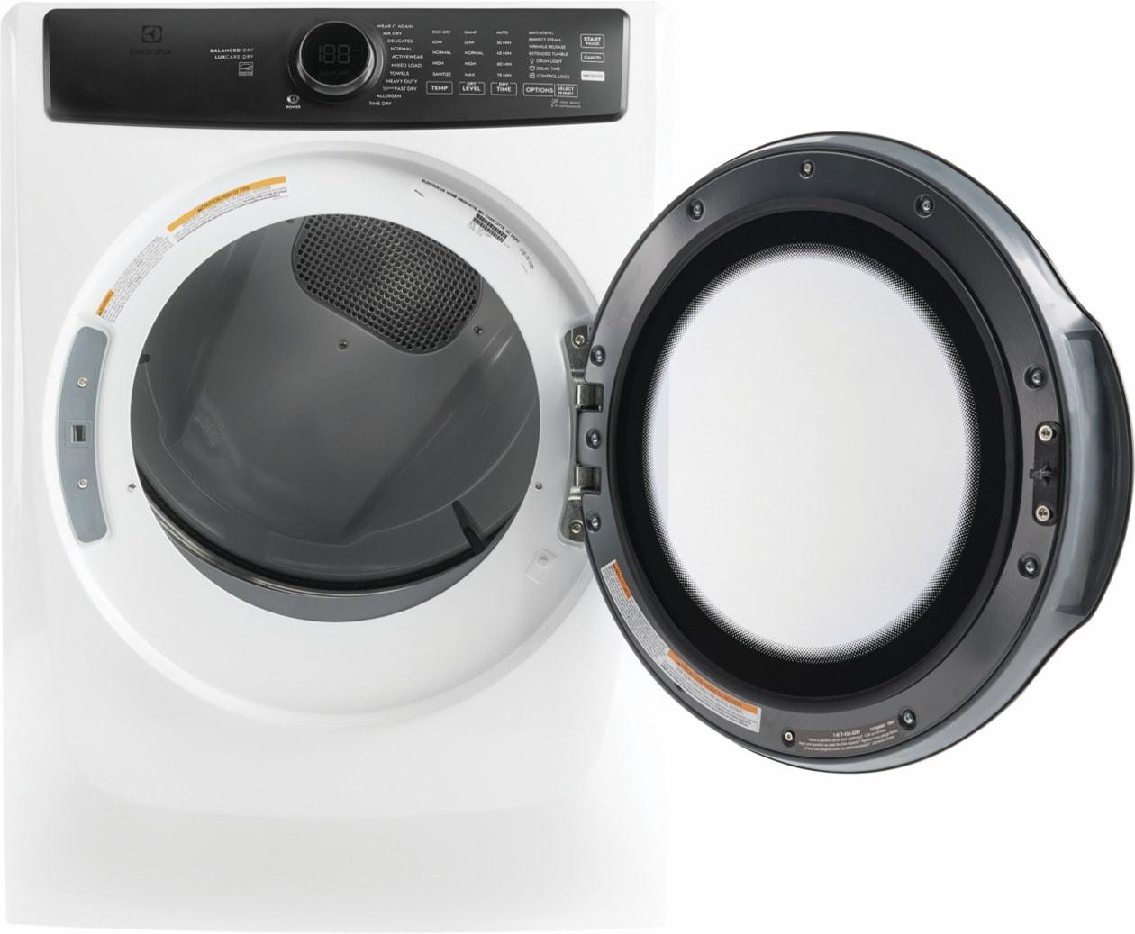 ELECTROLUX ELFG7738AW Electrolux Front Load Perfect Steam Gas Dryer With Luxcare D...
