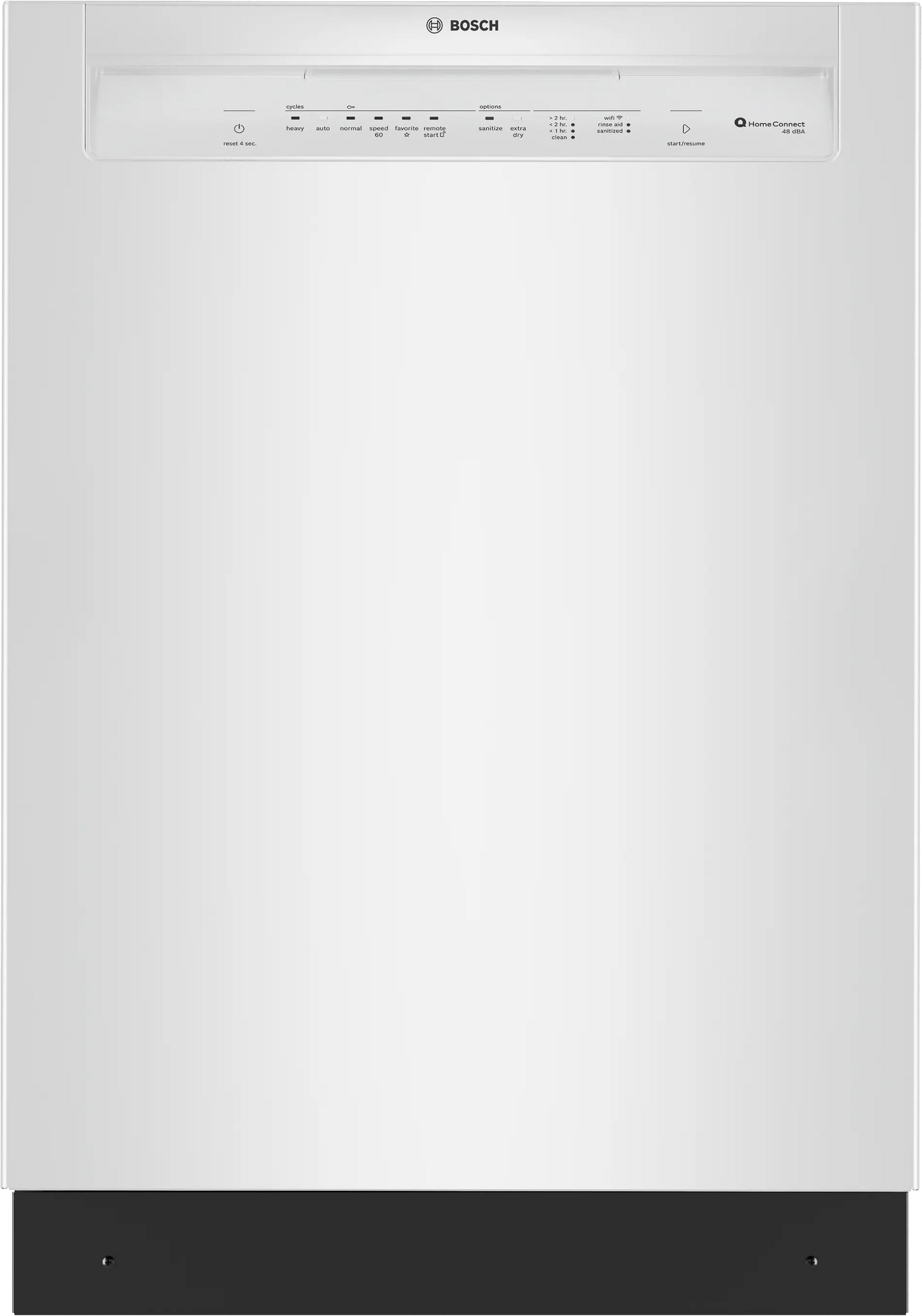 BOSCH SHE43DM2N Bosch 300 Recessed Handle, 48 Dba, Standard 3rd Rack, Puredry - Wh