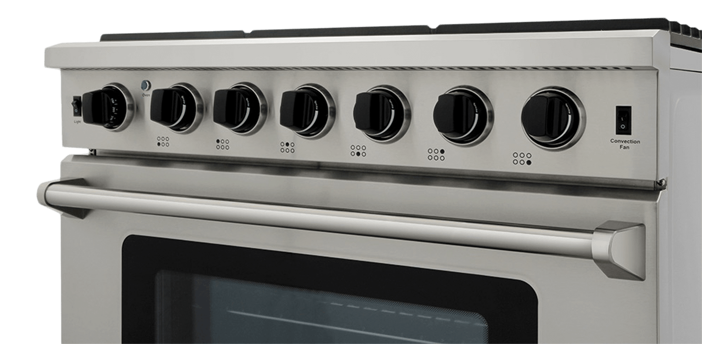 THOR KITCHEN LRG3601ULP Thor Kitchen 36 Inch Gas Range In Stainless Steel - Liquid Propane